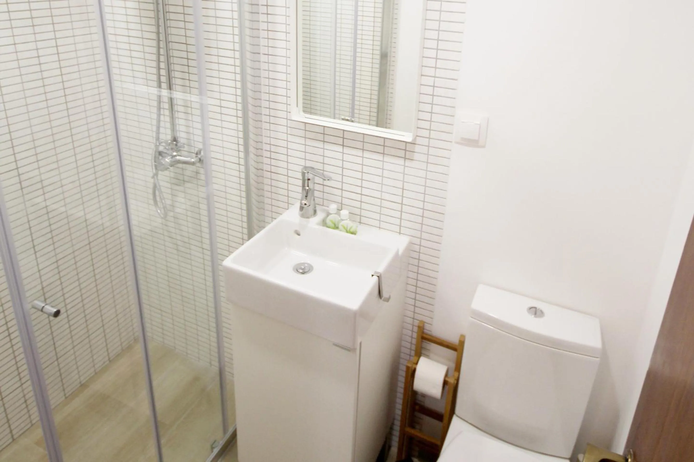 Shower in Apartment on the beach by amcf