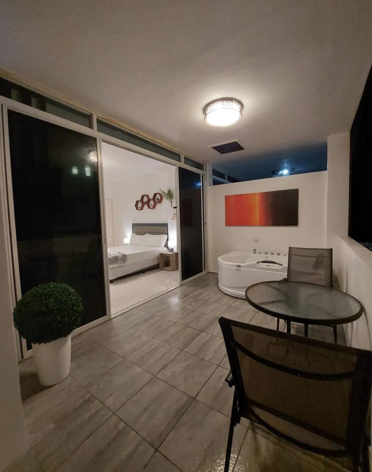 Balcony/Terrace in Bonsai Jacuzzi Suites