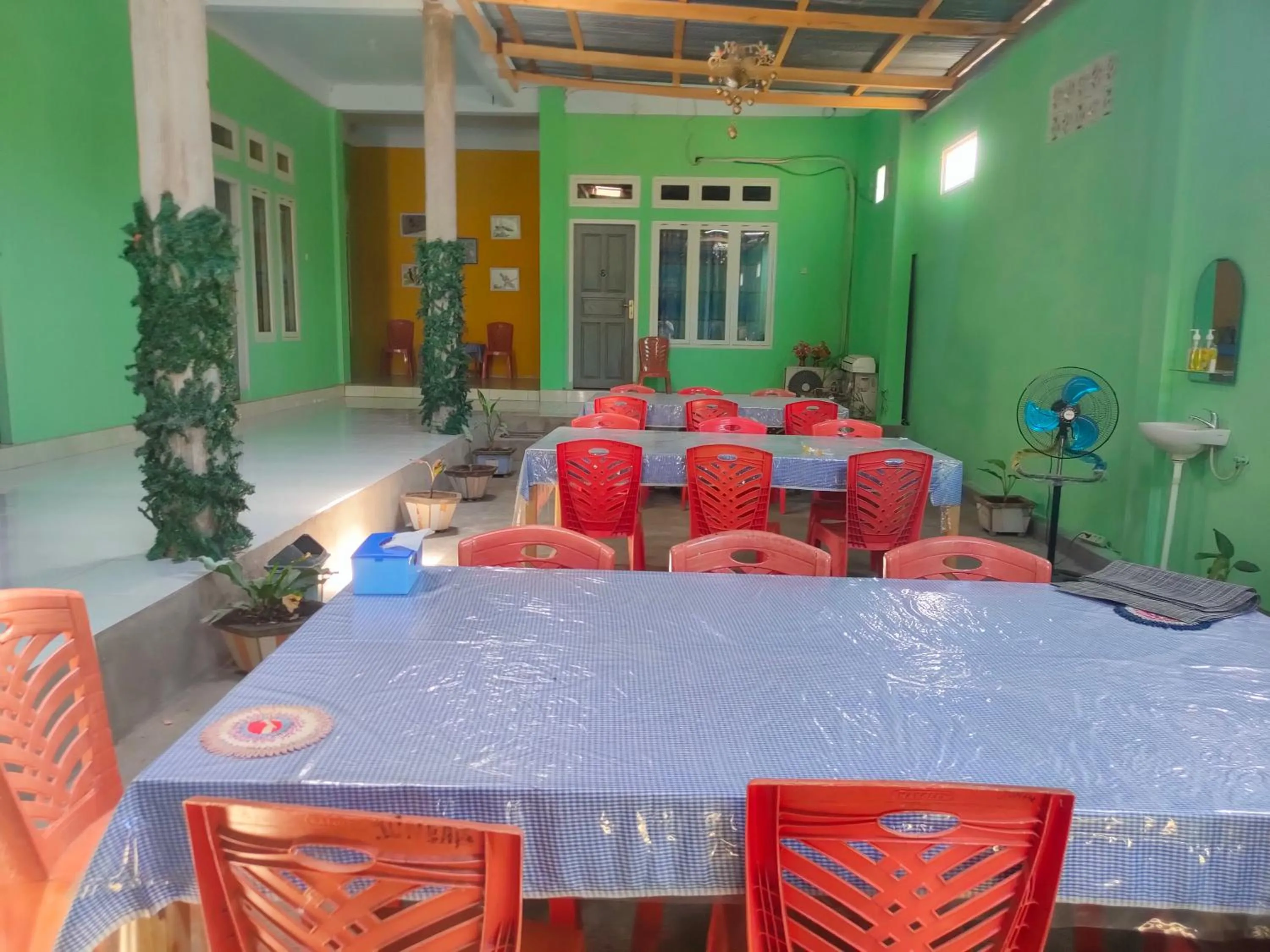 Seating area in Tangkoko Guest House