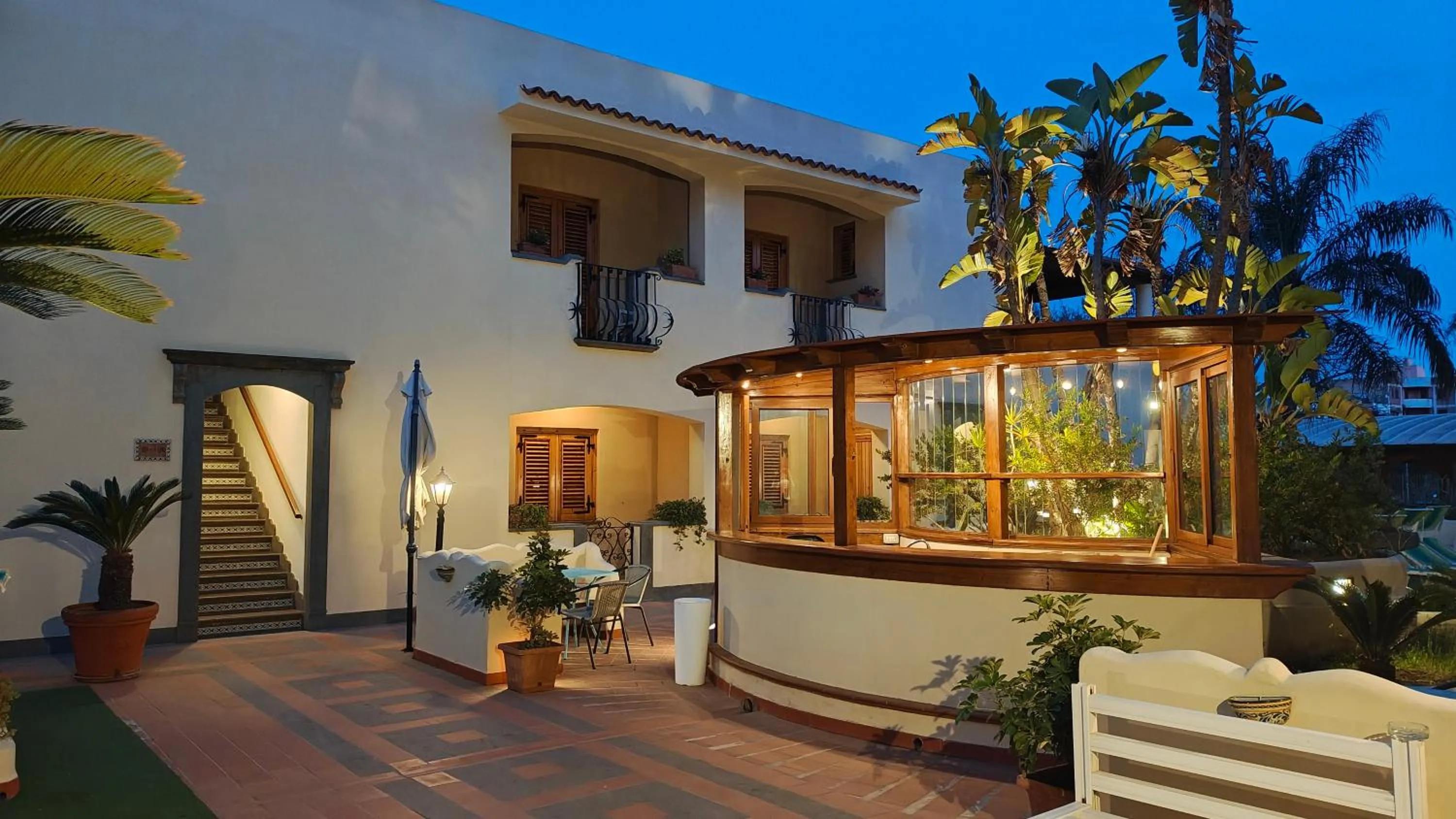 Garden view in Hotel La Filadelfia