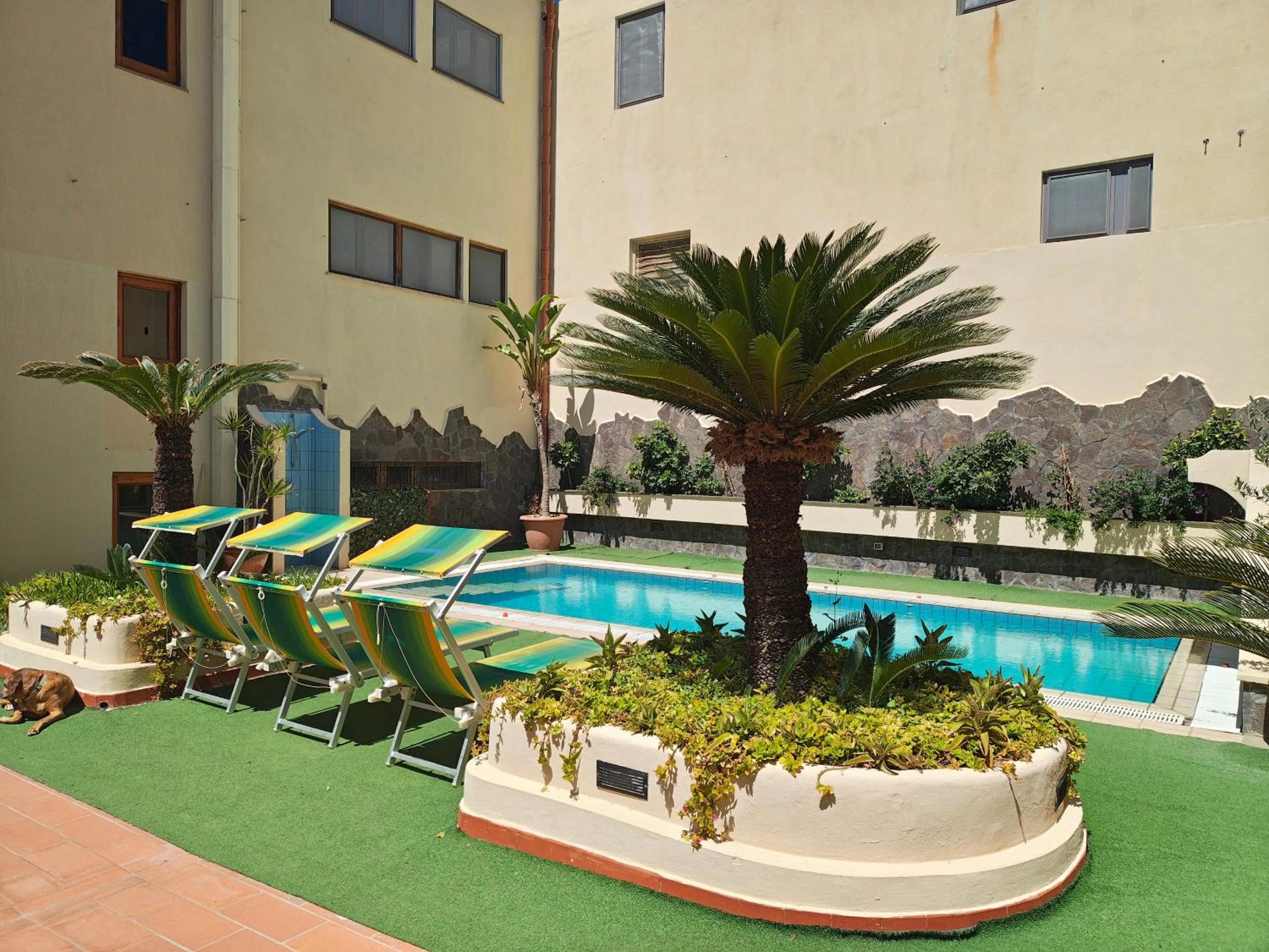 Garden view in Hotel La Filadelfia