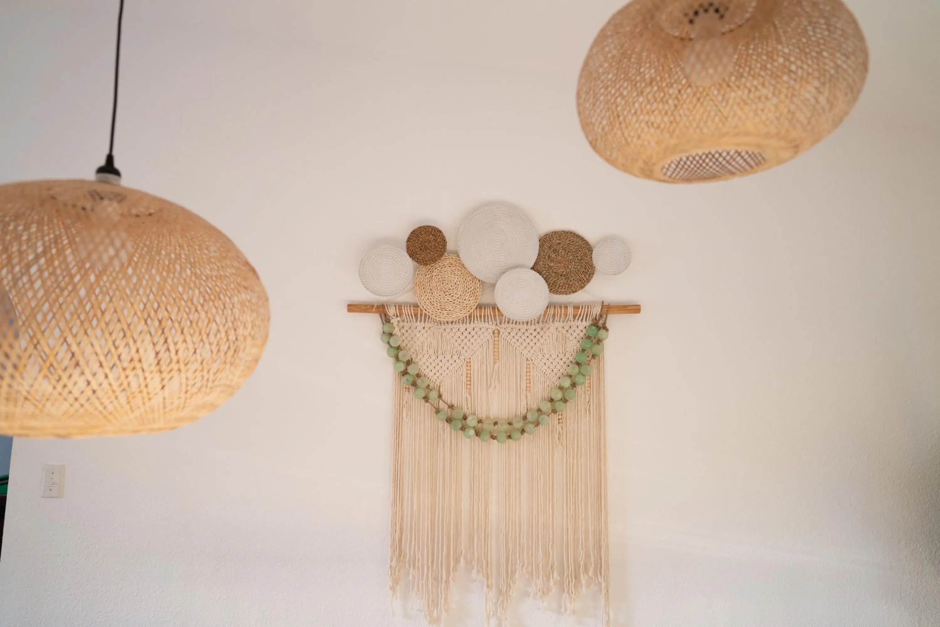 Decorative detail in Boho chic oasis by Casa Oso with pool, spa and views