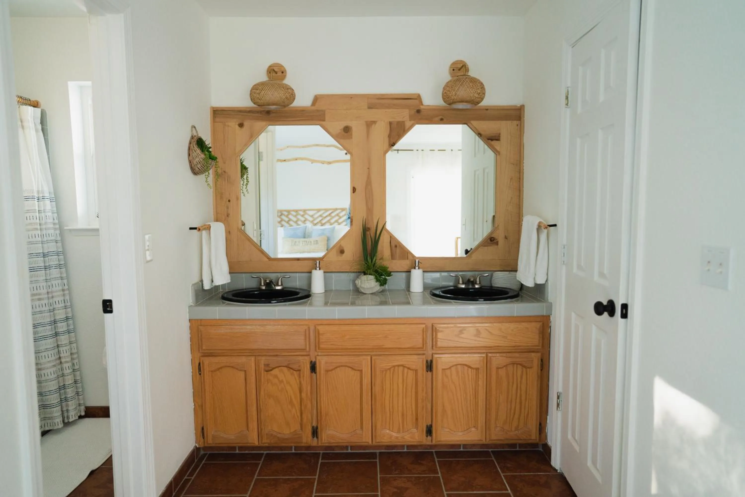 Bathroom in Boho chic oasis by Casa Oso with pool, spa and views