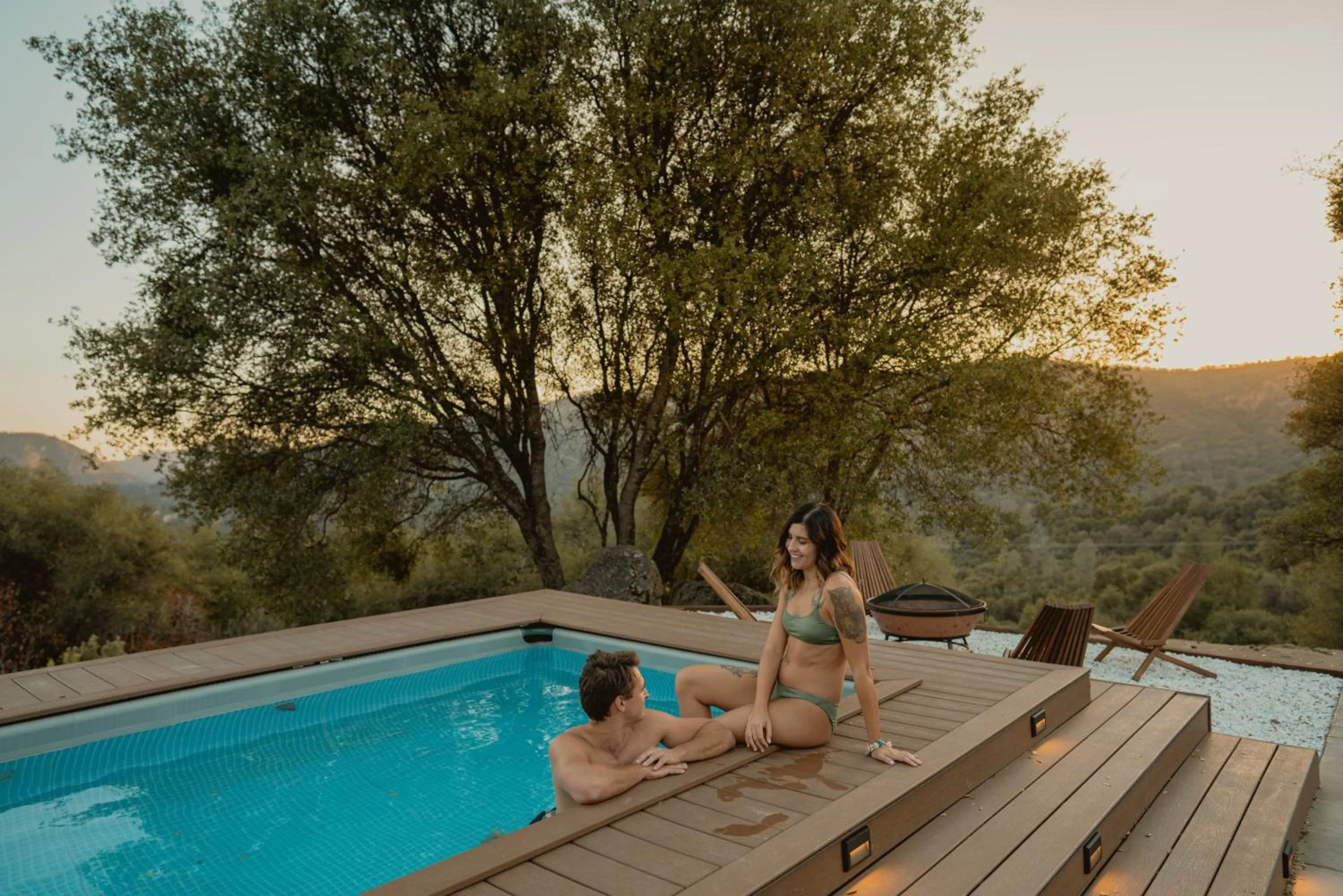 Natural landscape in Boho chic oasis by Casa Oso with pool, spa and views