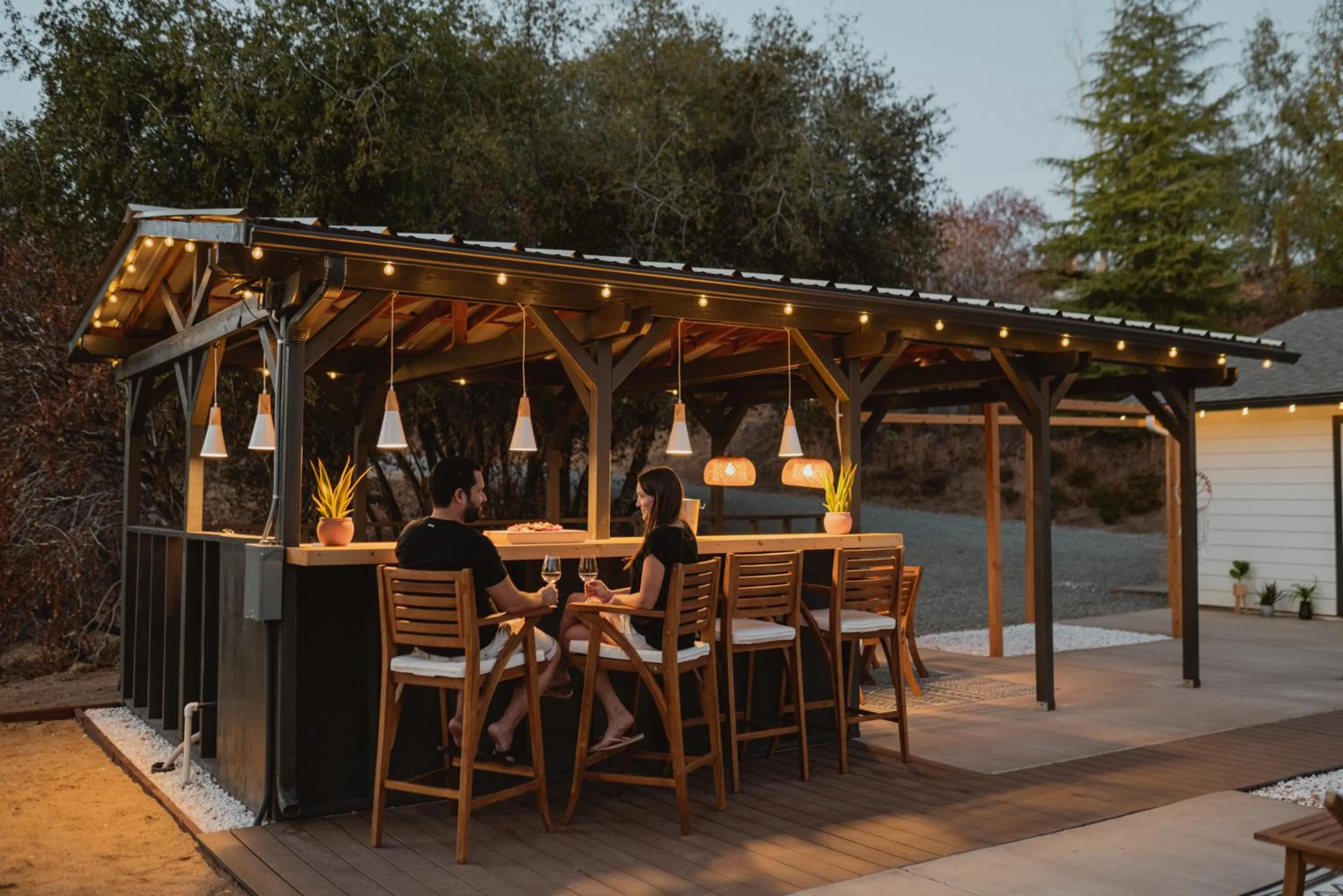 Patio in Boho chic oasis by Casa Oso with pool, spa and views