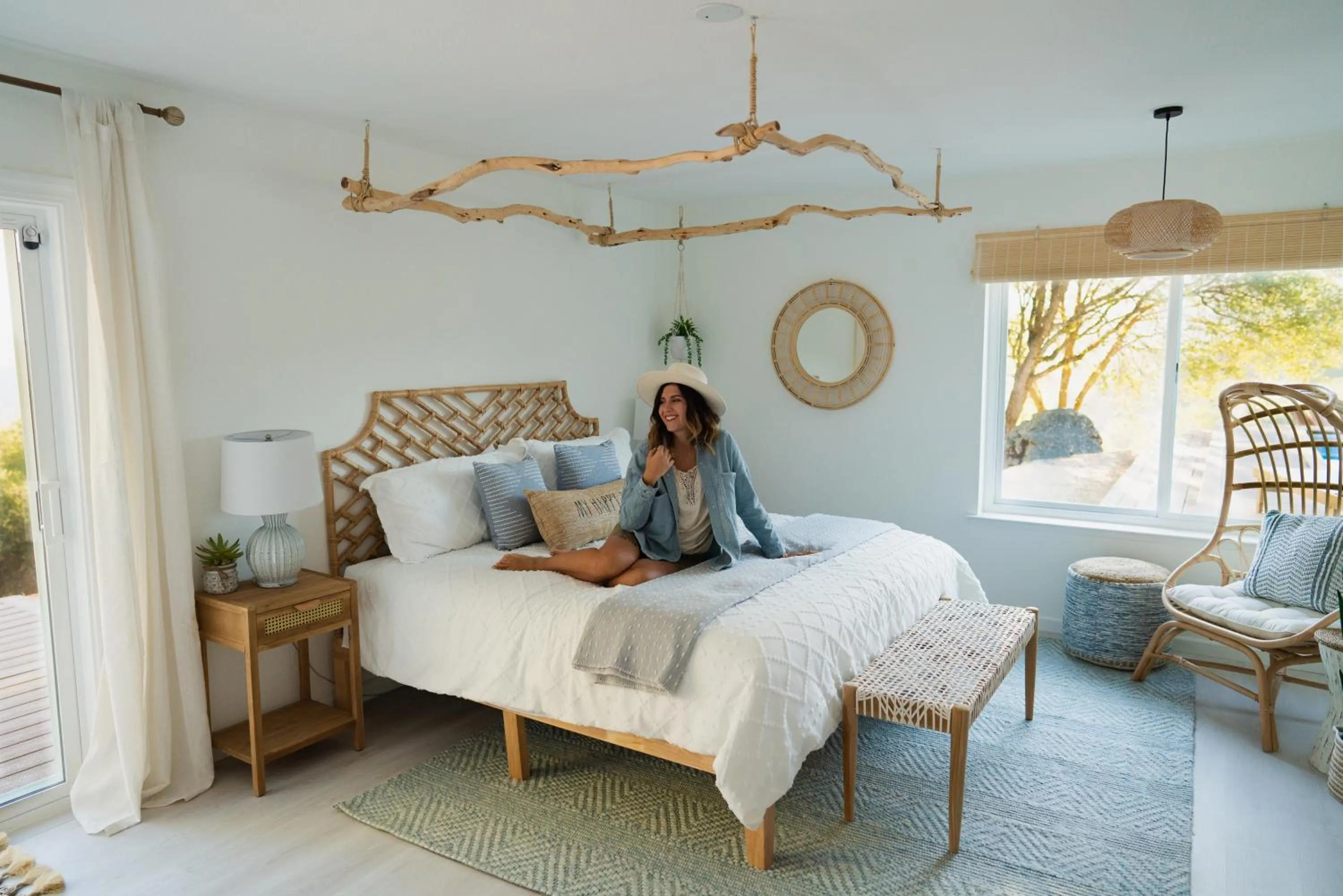 Bed in Boho chic oasis by Casa Oso with pool, spa and views