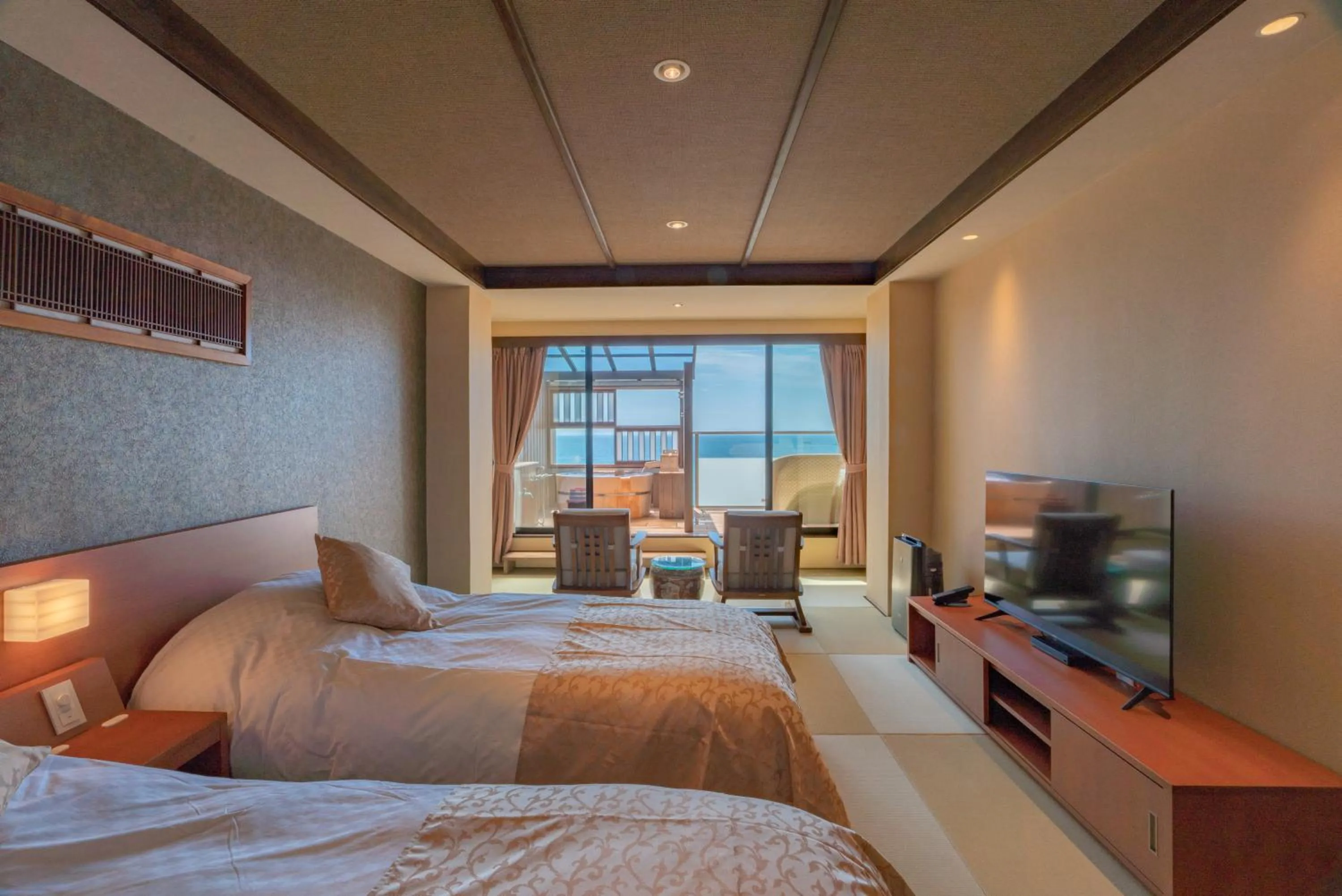 Bed in Isoaruki no Yuyado Ushiogumo -6 years or older-