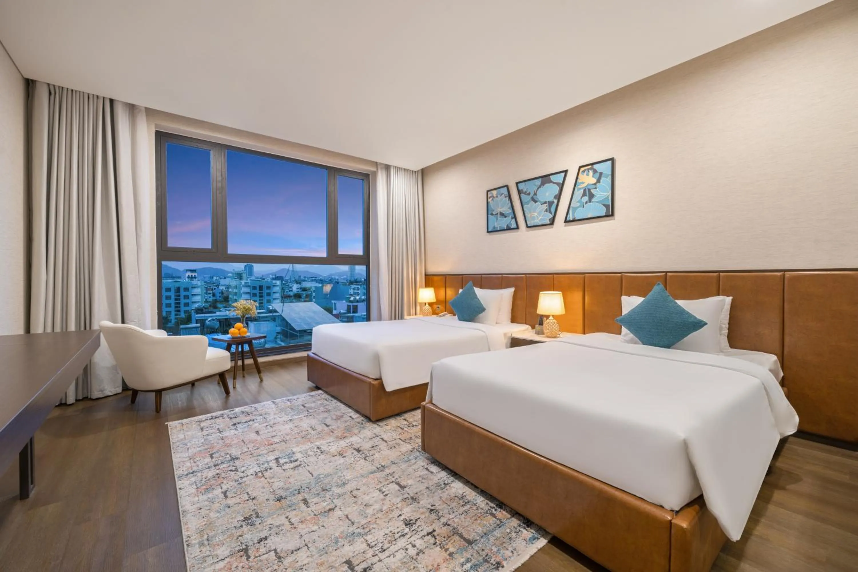 Bedroom, Bed in Golden Lotus Grand Da Nang - Panoramic Rooftop Bar & Daily Afternoon Tea