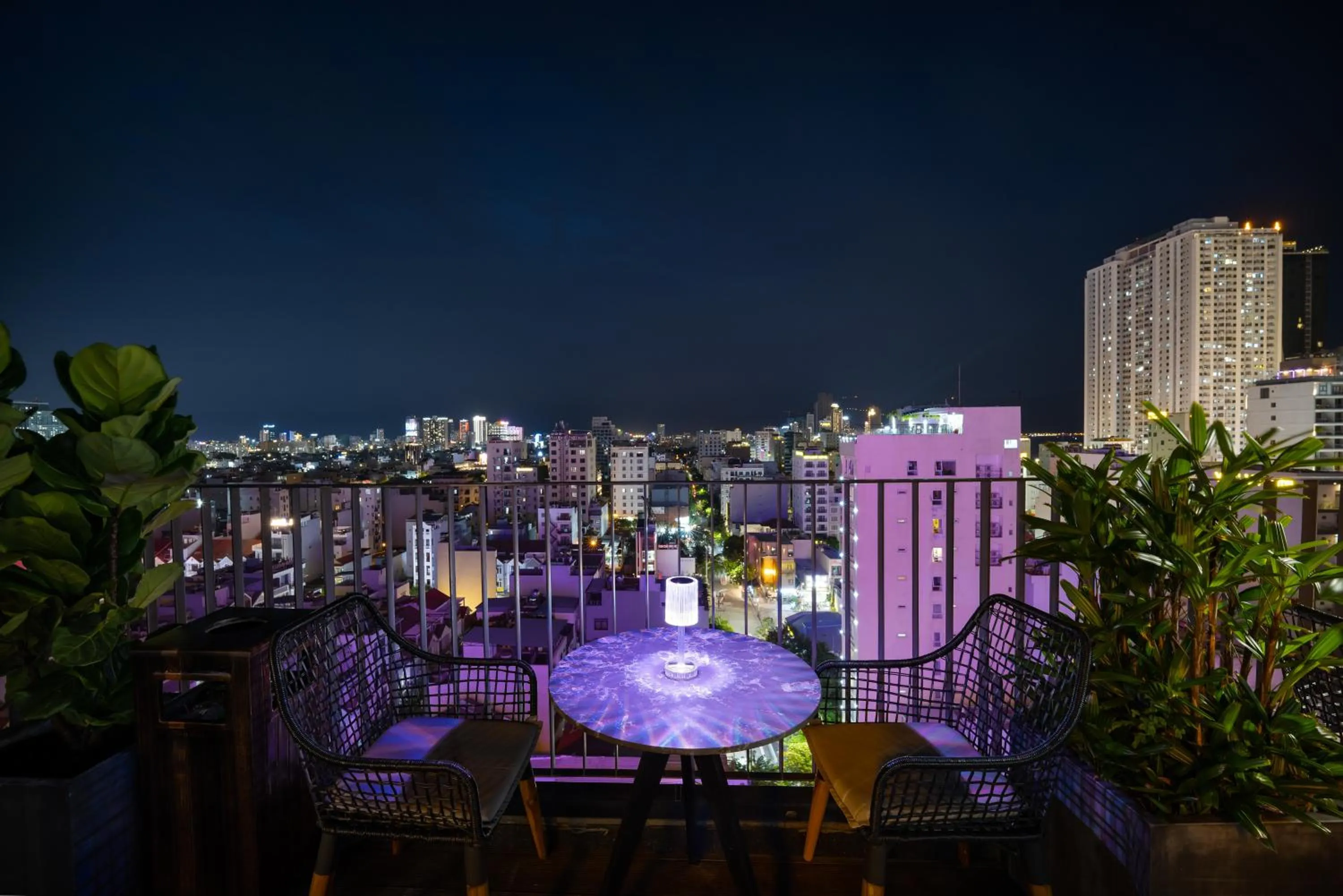 Balcony/Terrace in Golden Lotus Grand Da Nang - Panoramic Rooftop Bar & Daily Afternoon Tea