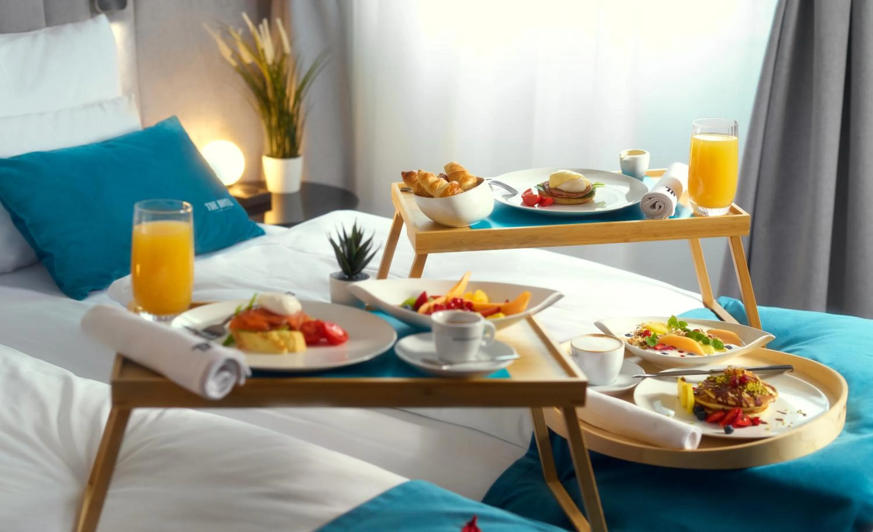 Bed in The Hotel Ljubljana