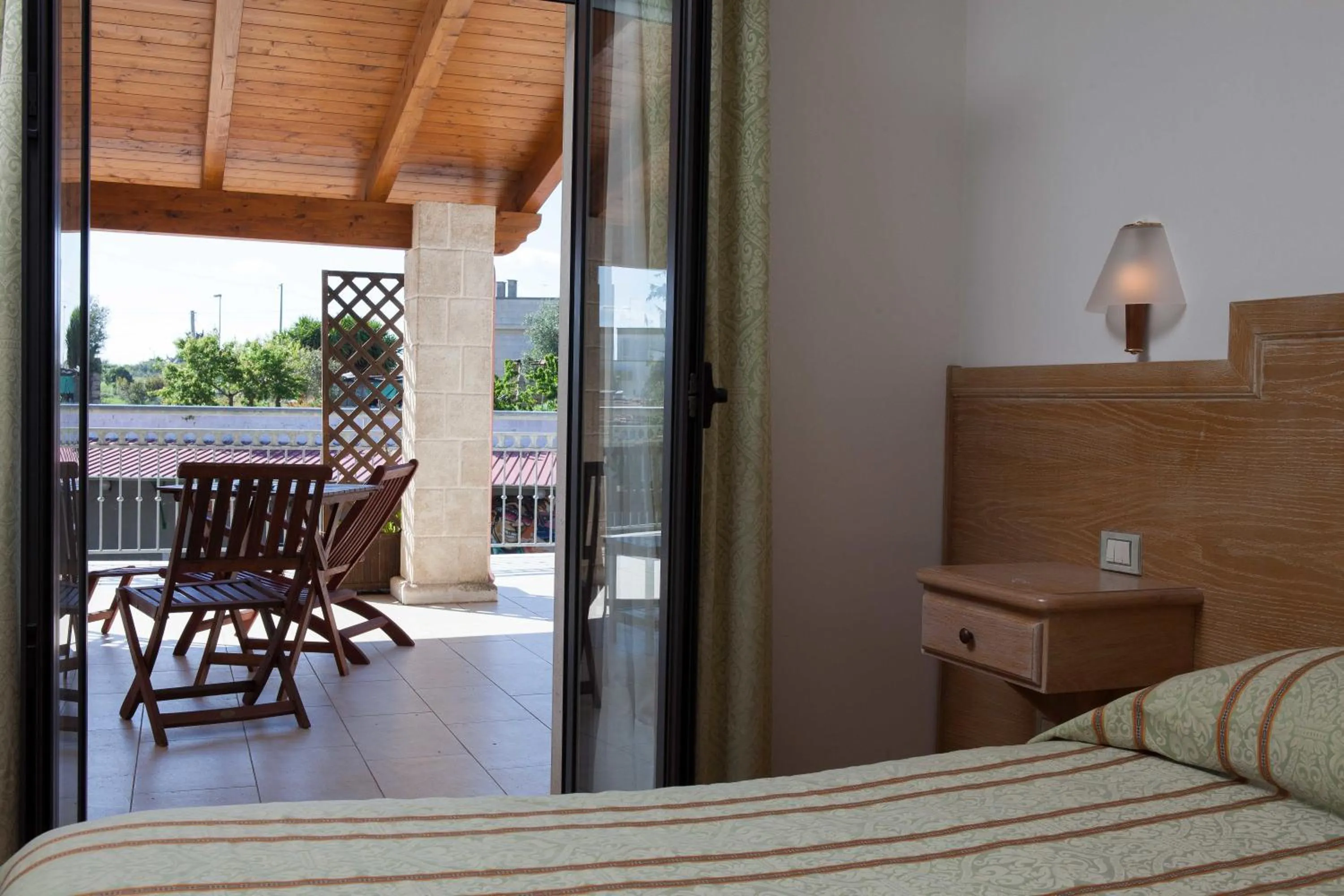 Decorative detail, Bed in Hotel Donatello