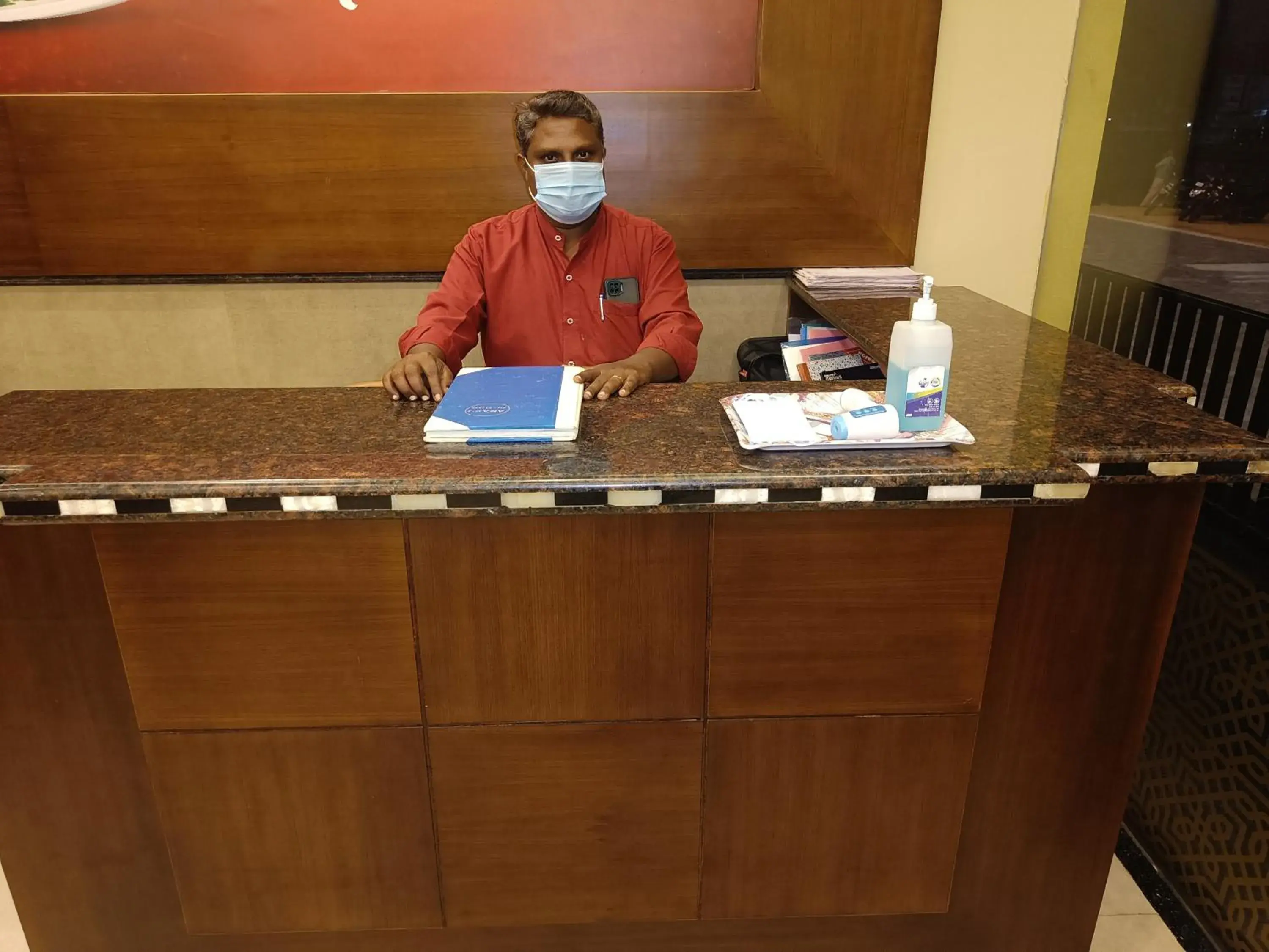 Lobby or reception in Hotel Comorin Grand Lobby or reception in Hotel Comorin Grand