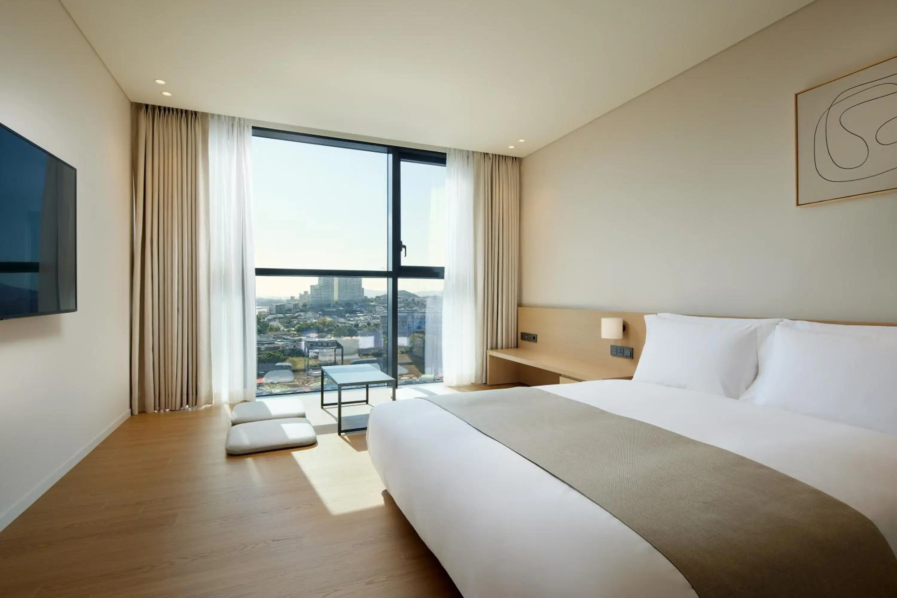 Bed in Shilla Stay Yeosu Expo Station Bed in Shilla Stay Yeosu Expo Station
