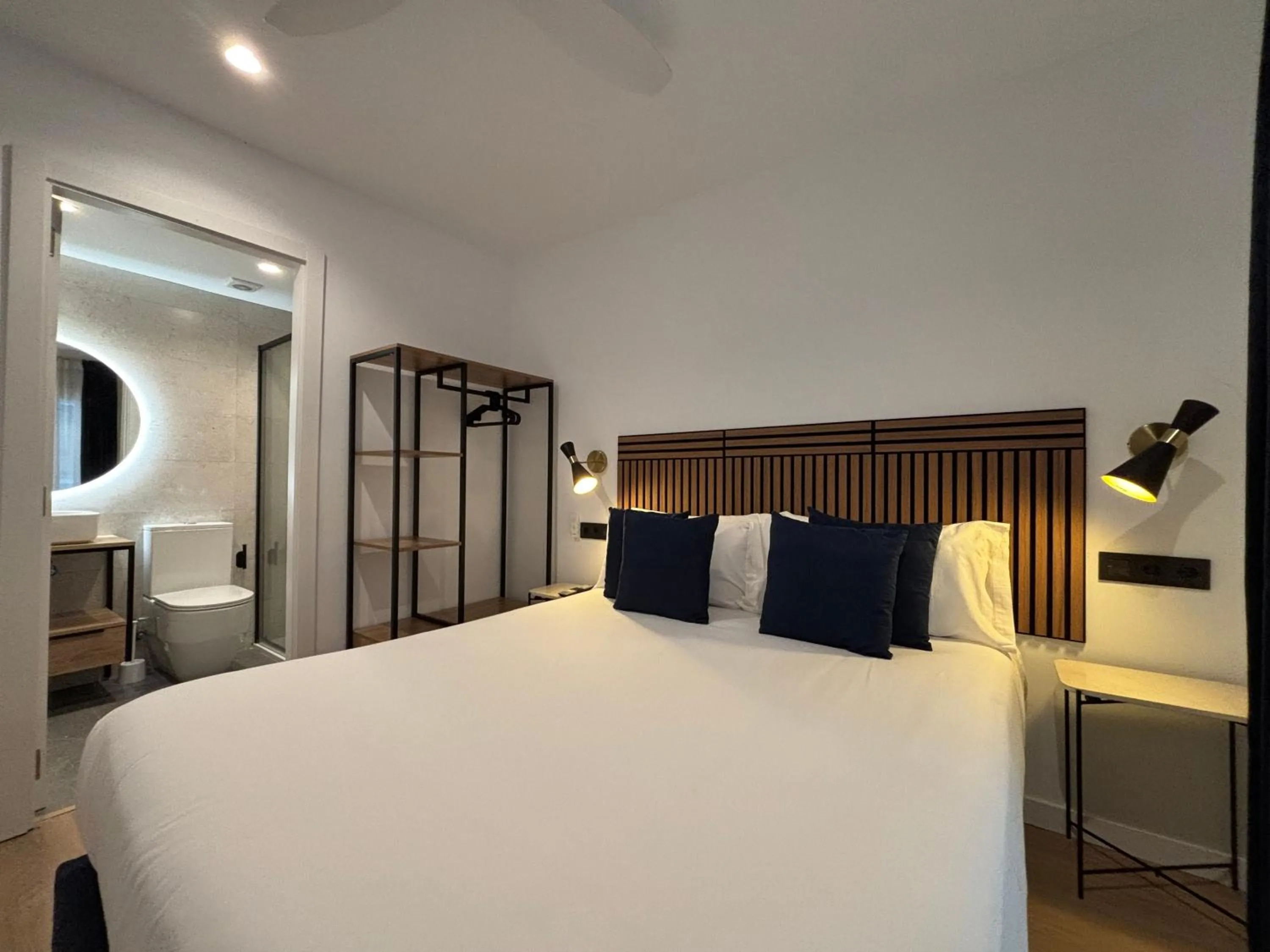 Bed in Arenal Suites Bilbao