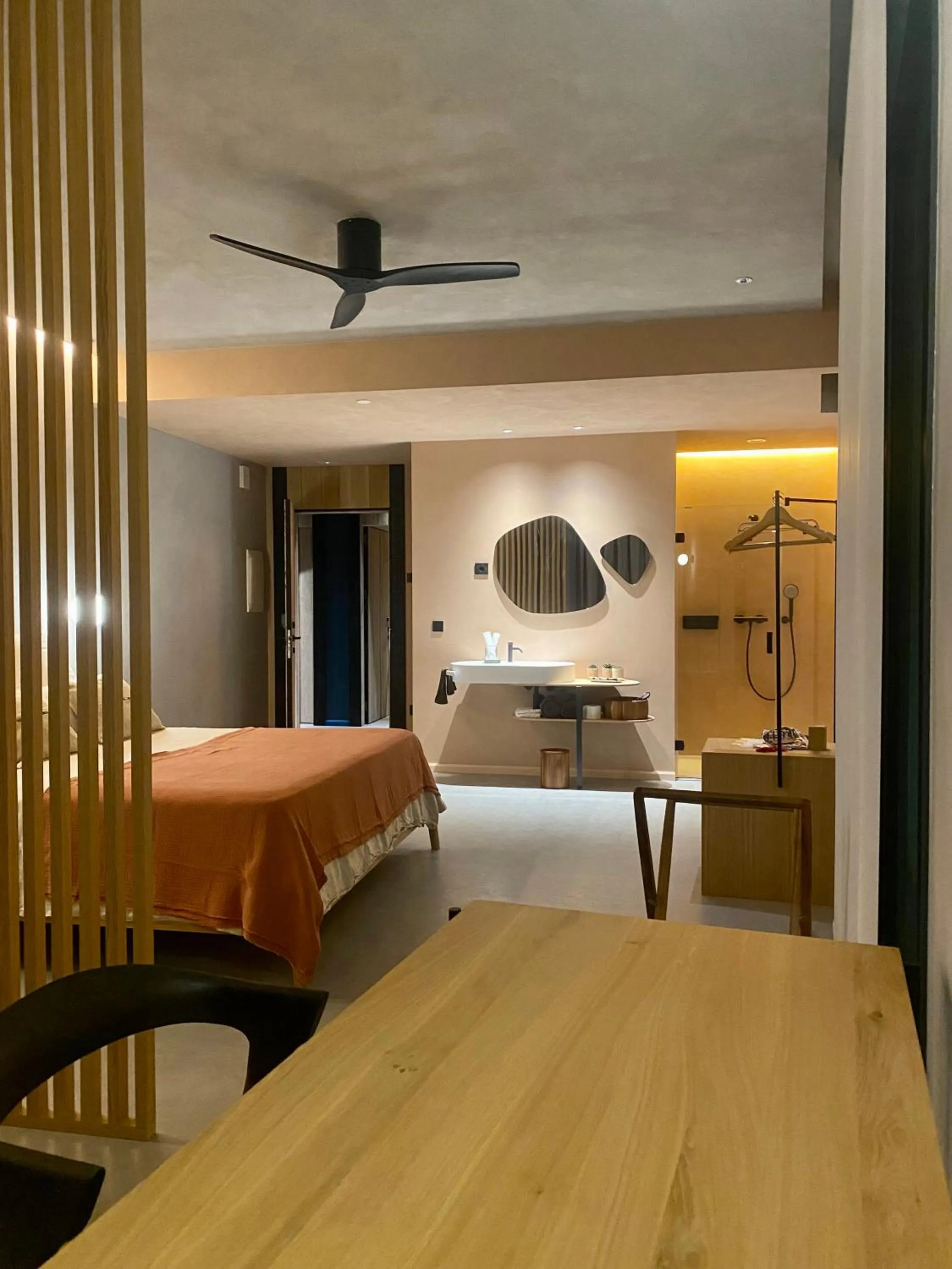 Bed in Hotel Arimune