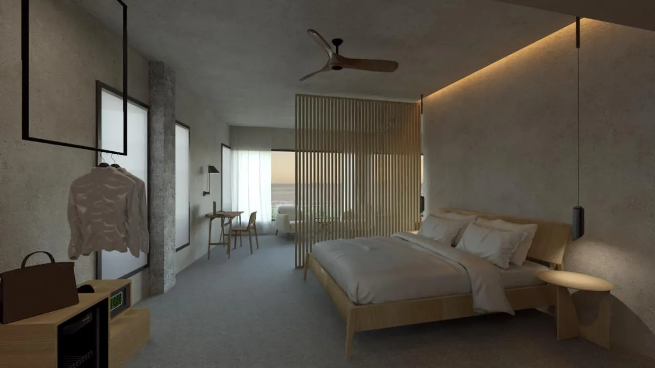 Bed in Hotel Arimune