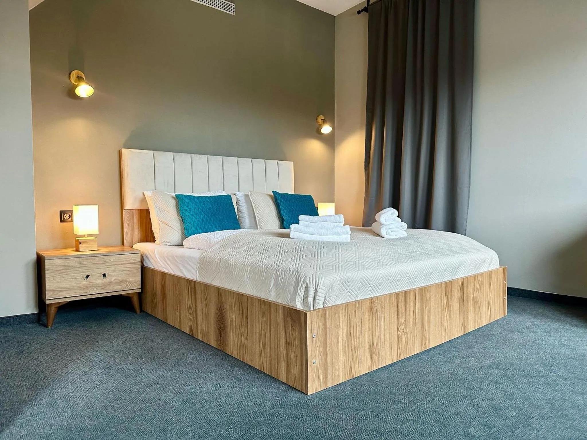 Bed in Hotel George Vienna