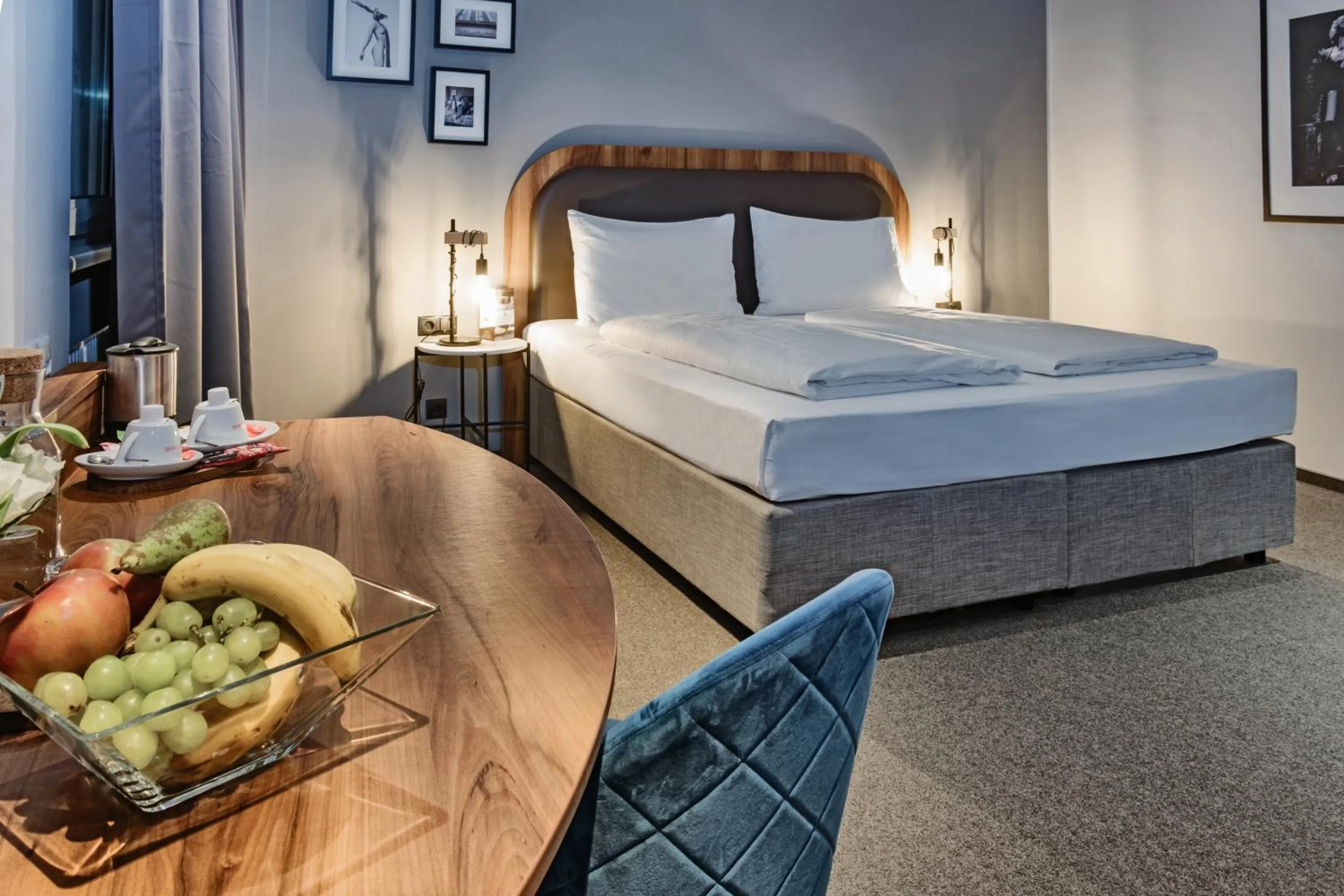 Bed in Hotel George Vienna