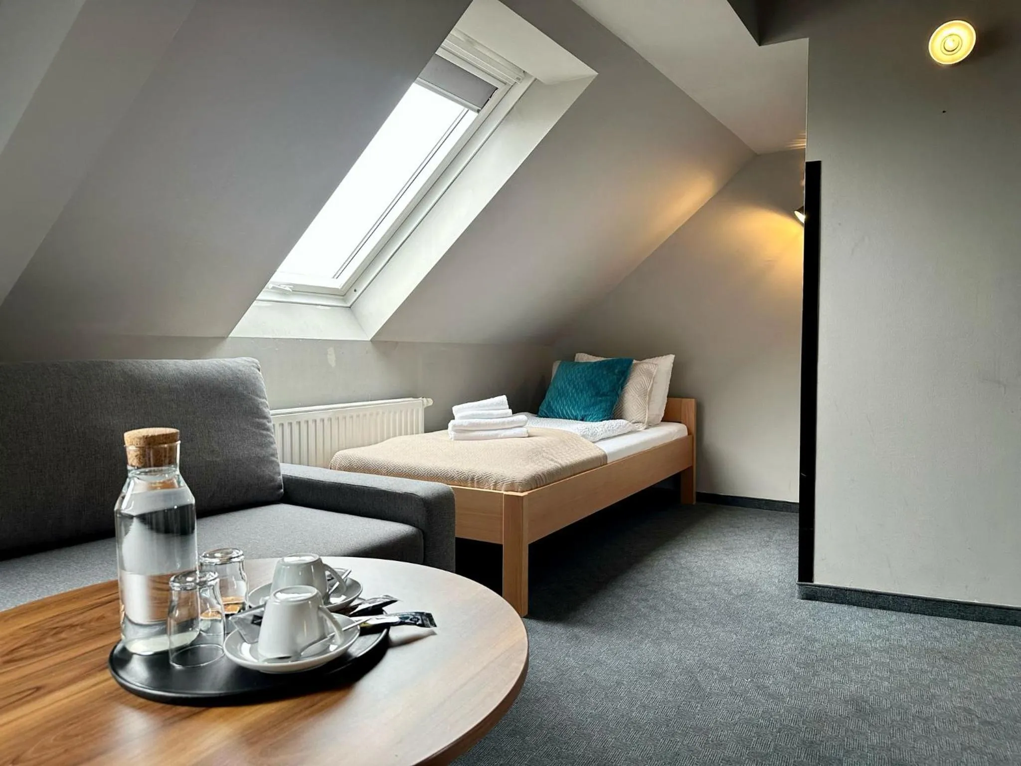 Bed in Hotel George Vienna