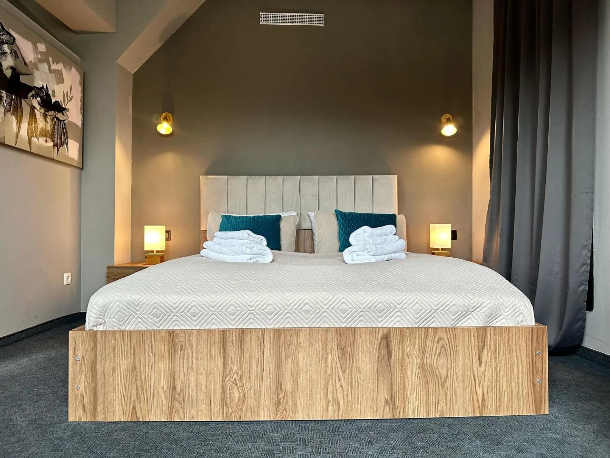 Bed in Hotel George Vienna