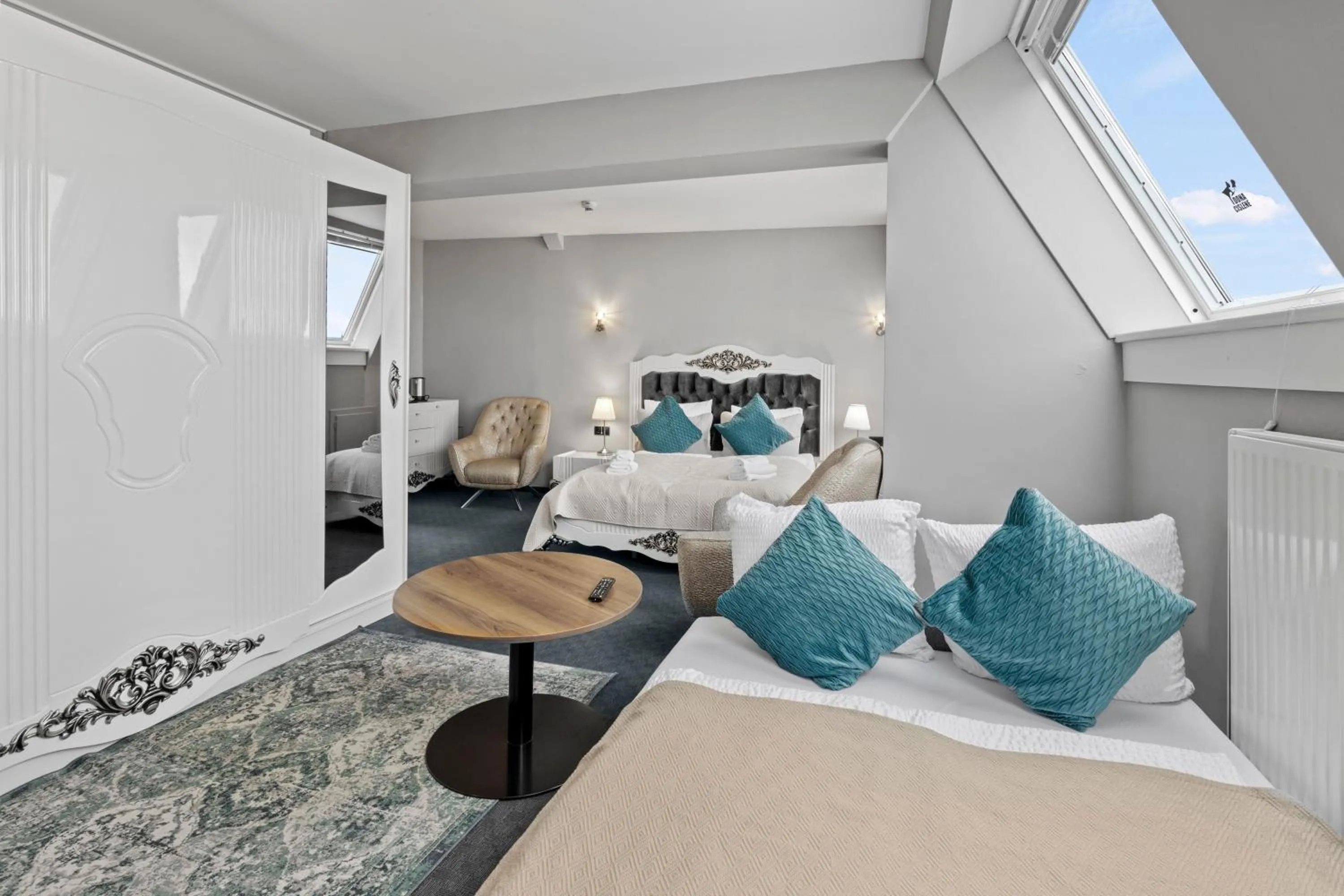 Bed in Hotel George Vienna