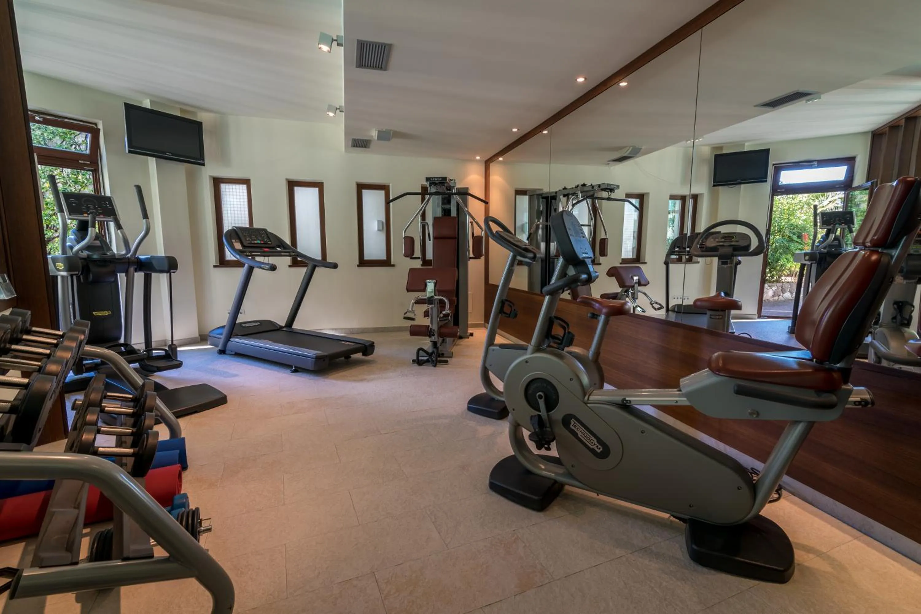 Fitness centre/facilities in Hotel Ansitz Plantiz