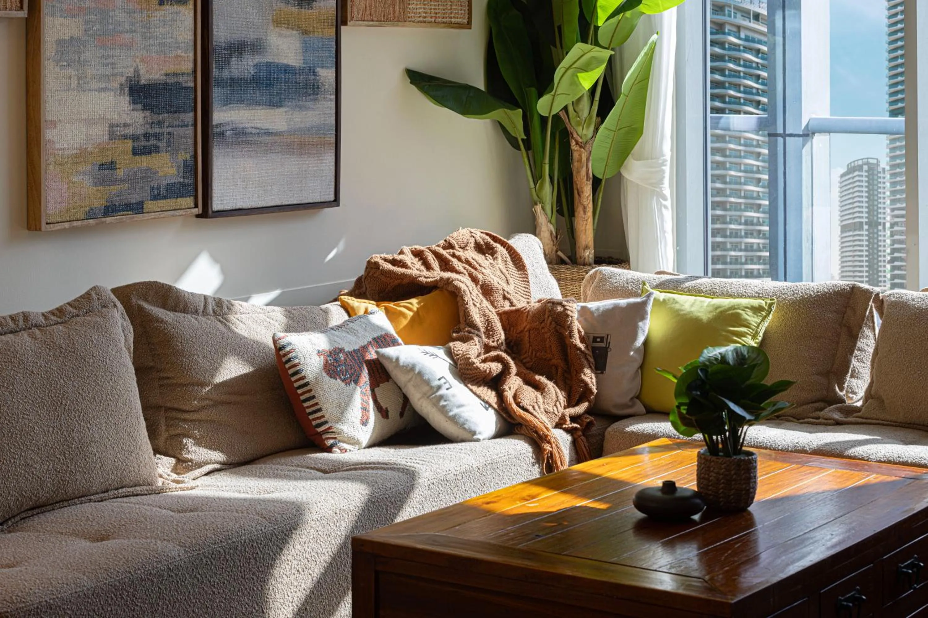 Living room in Stylish 3 bedrooms Boho-Style Home