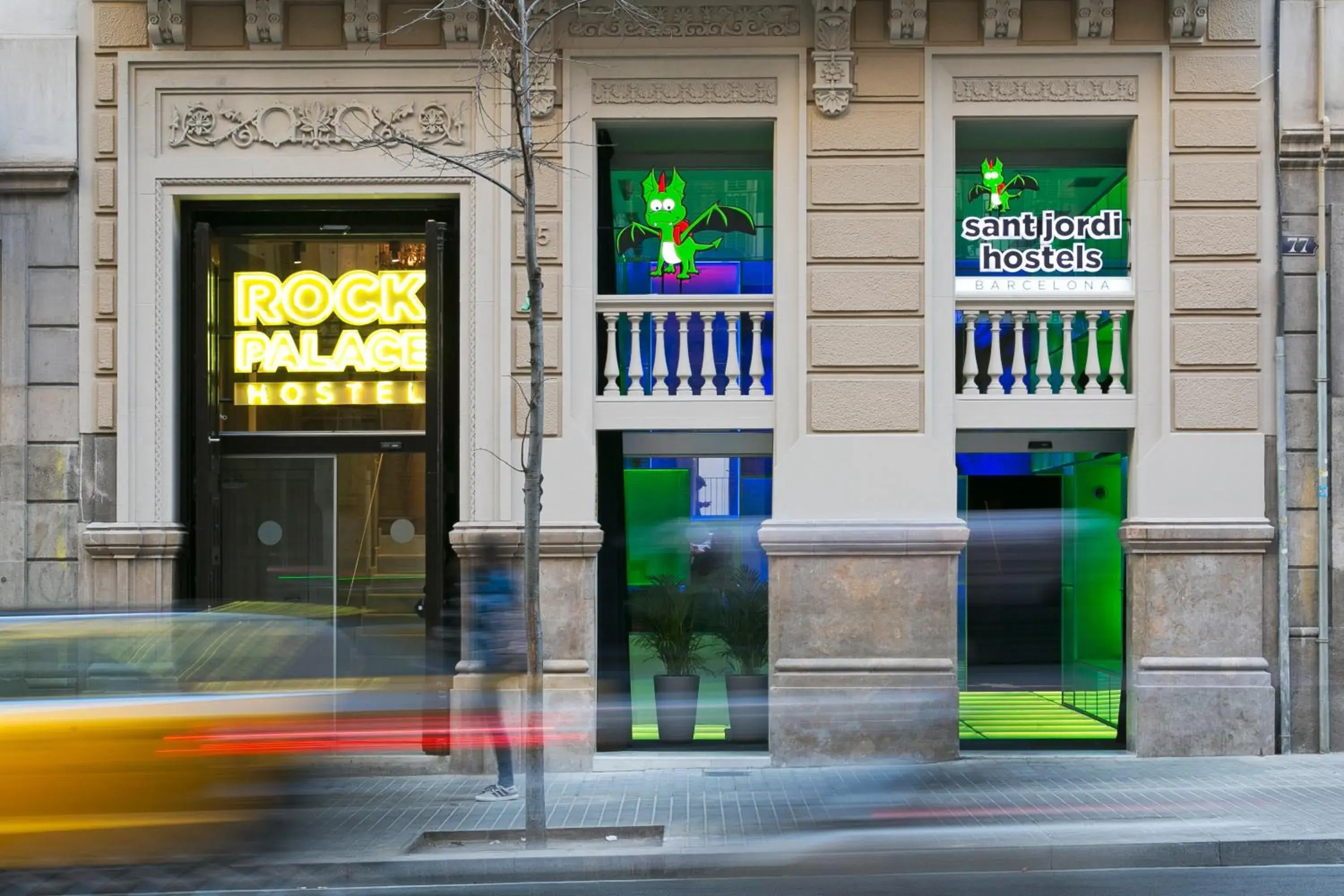 Property building in Sant Jordi Hostels Rock Palace Property building in Sant Jordi Hostels Rock Palace