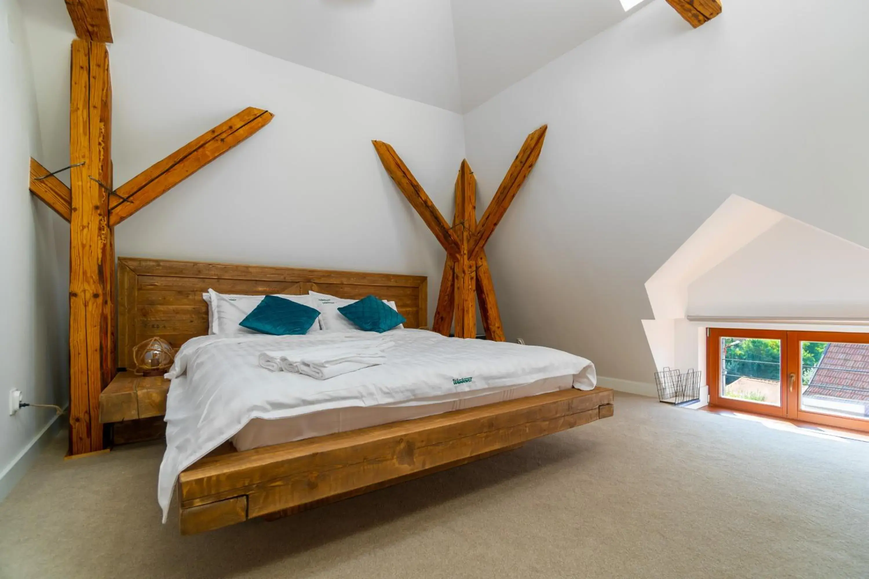 Bed in Wanderer Sighisoara Bed in Wanderer Sighisoara