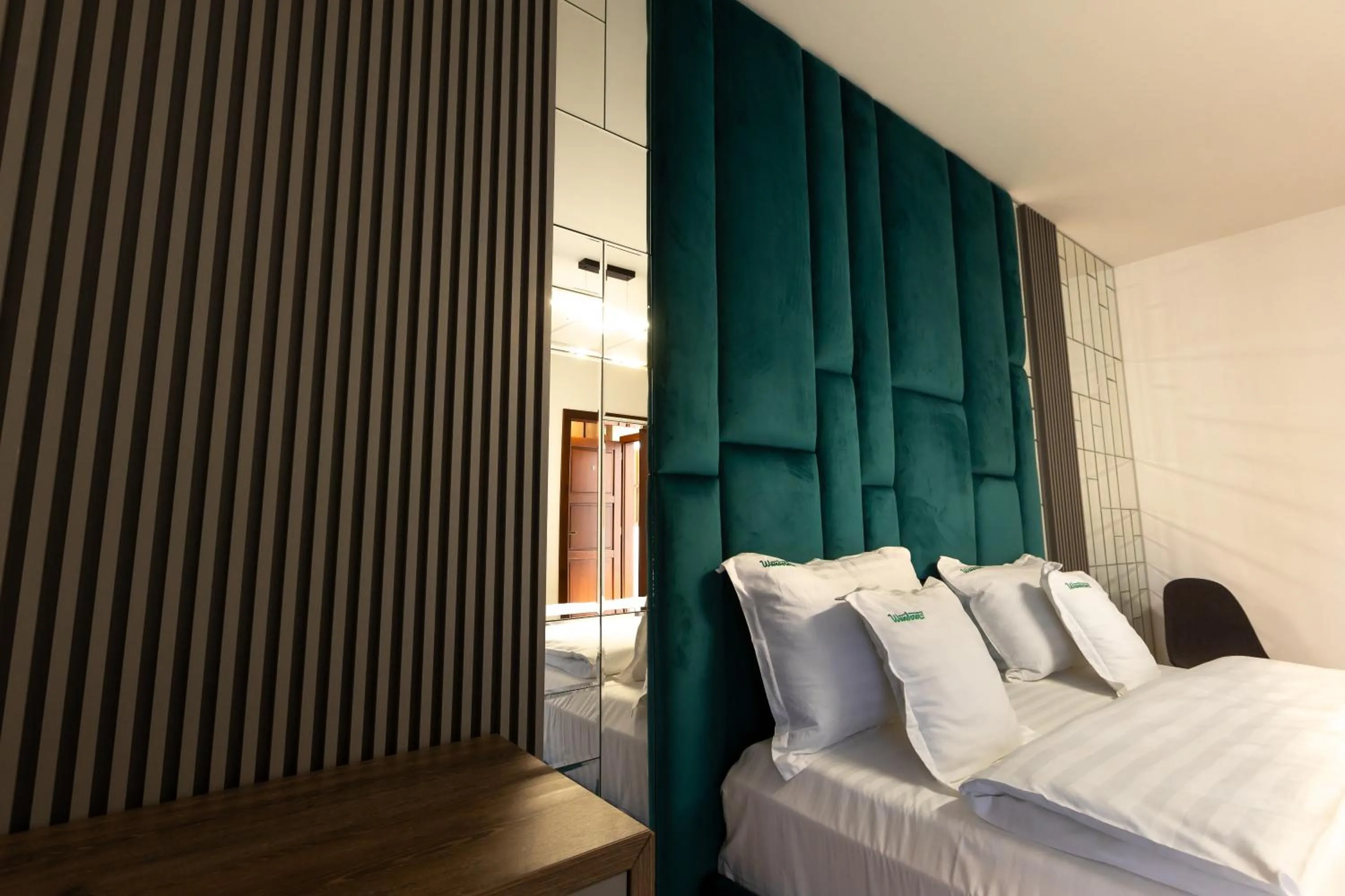 Bed in Wanderer Sighisoara