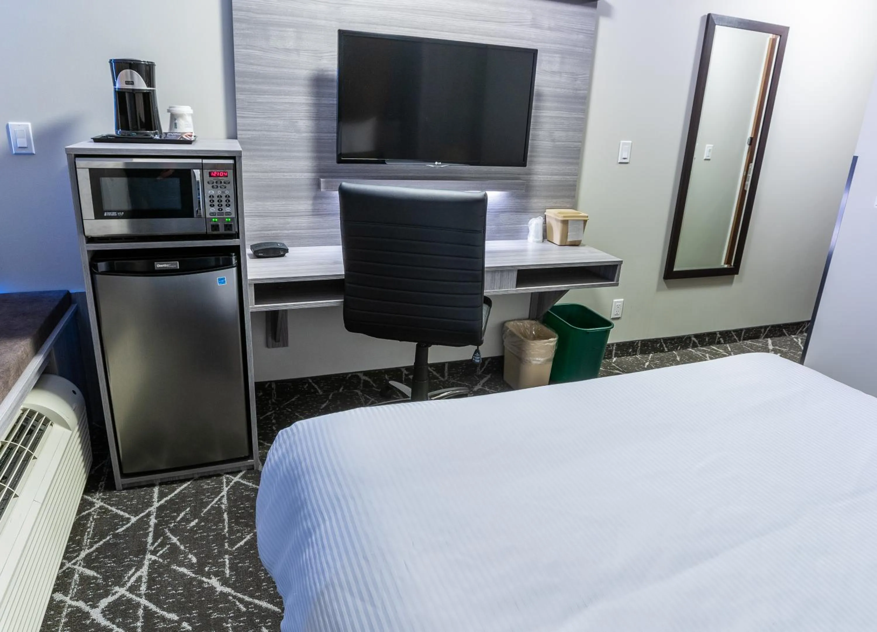 TV and multimedia, Bed in Microtel Inn & Suites by Wyndham Lloydminster