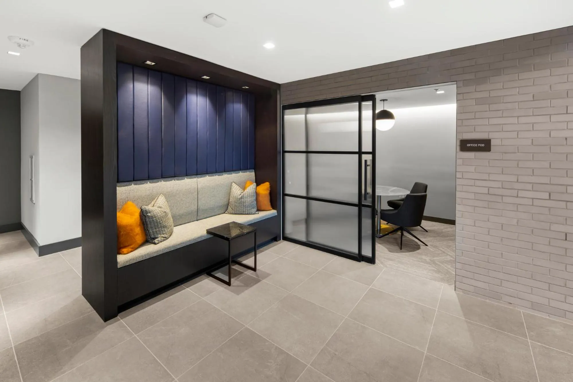 Communal lounge/ TV room in Global Luxury Suites at Capitol Hill