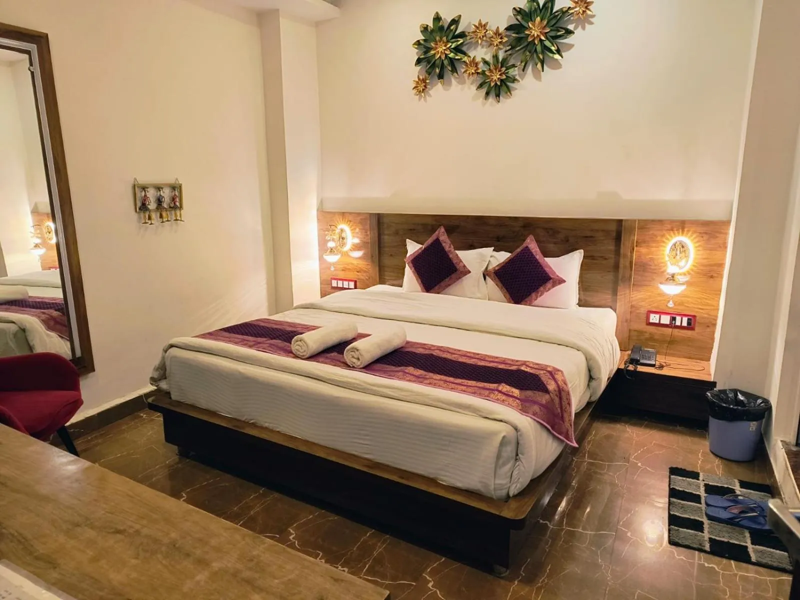 Bed in Namaste Benares Varanasi