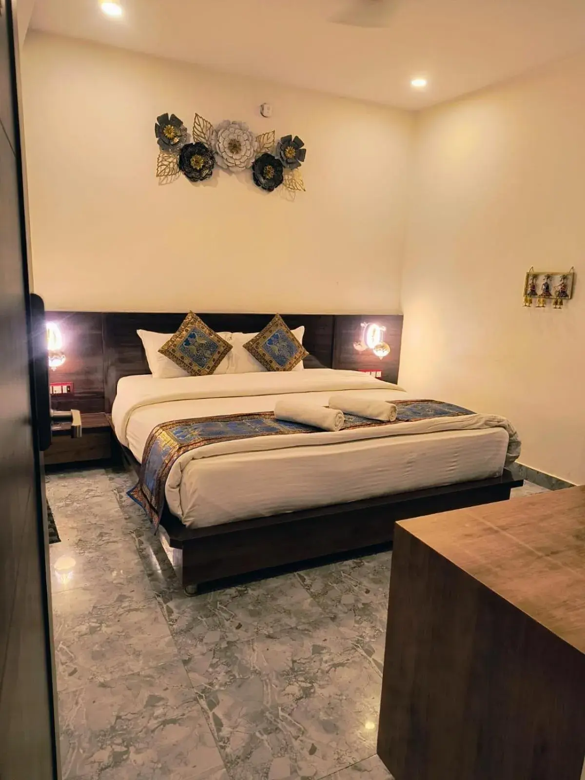 Bed in Namaste Benares Varanasi Bed in Namaste Benares Varanasi