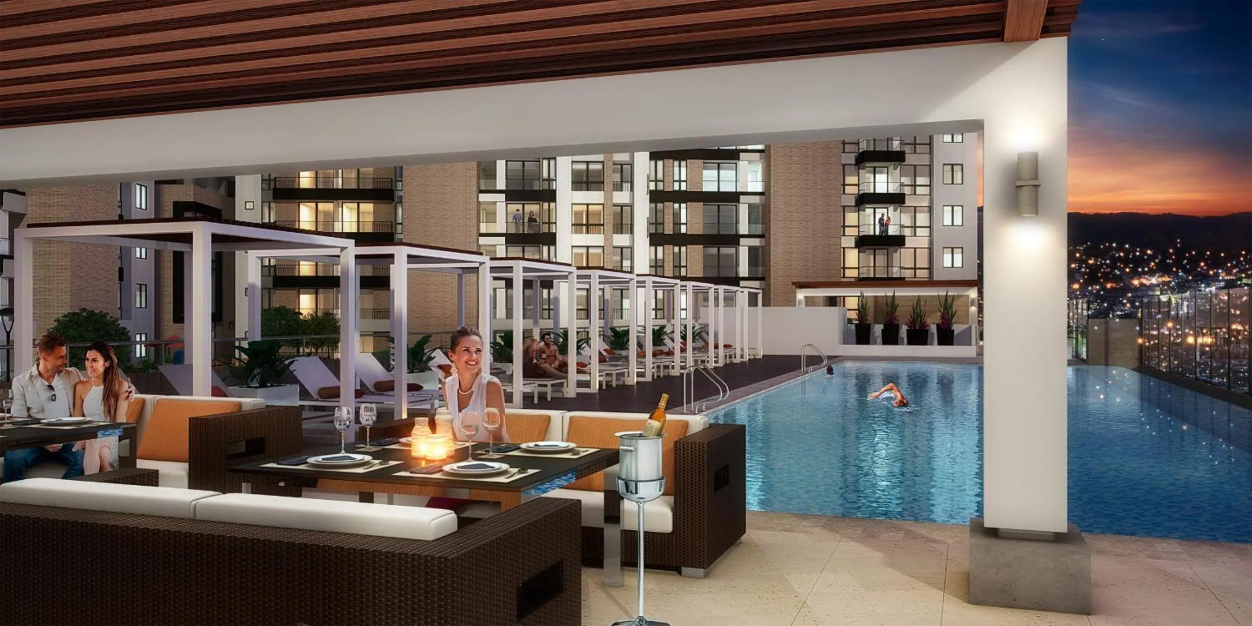 Swimming pool in Moderno y cómodo apartamento en Puerta del Sol