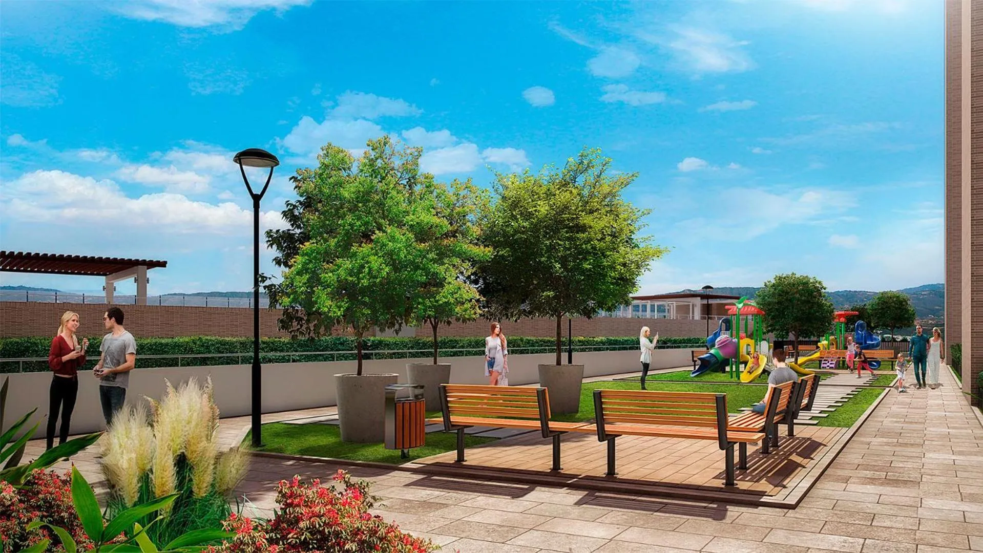 Patio in Moderno y cómodo apartamento en Puerta del Sol