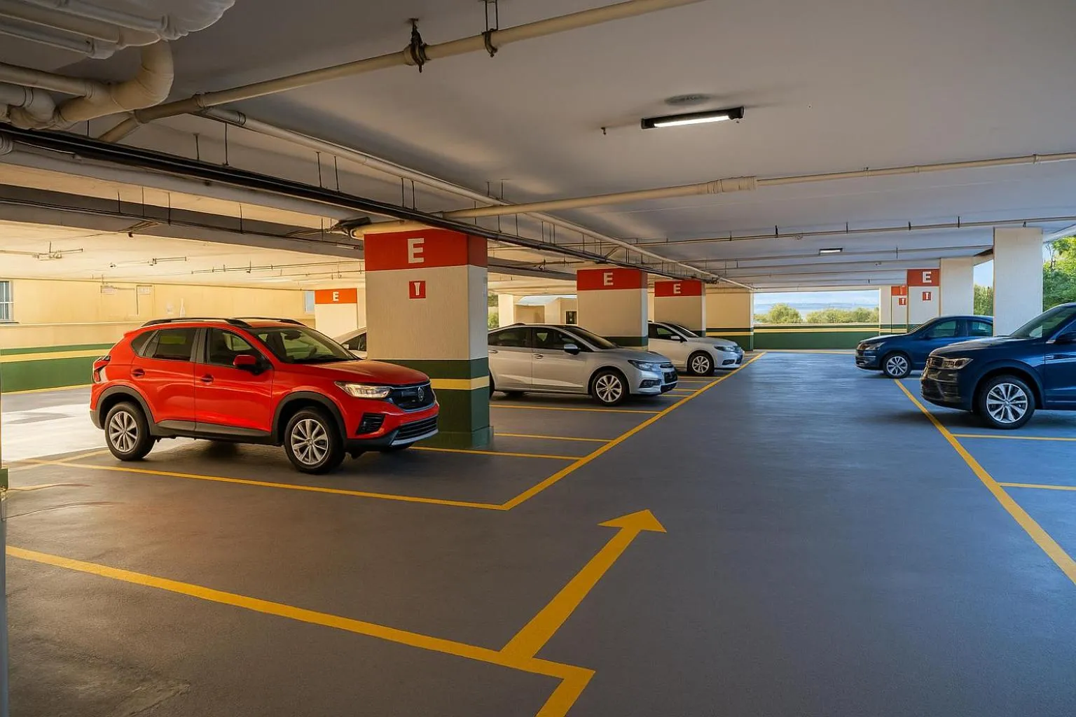 Parking in Flat PRAIA Home Experience Dante Michelini