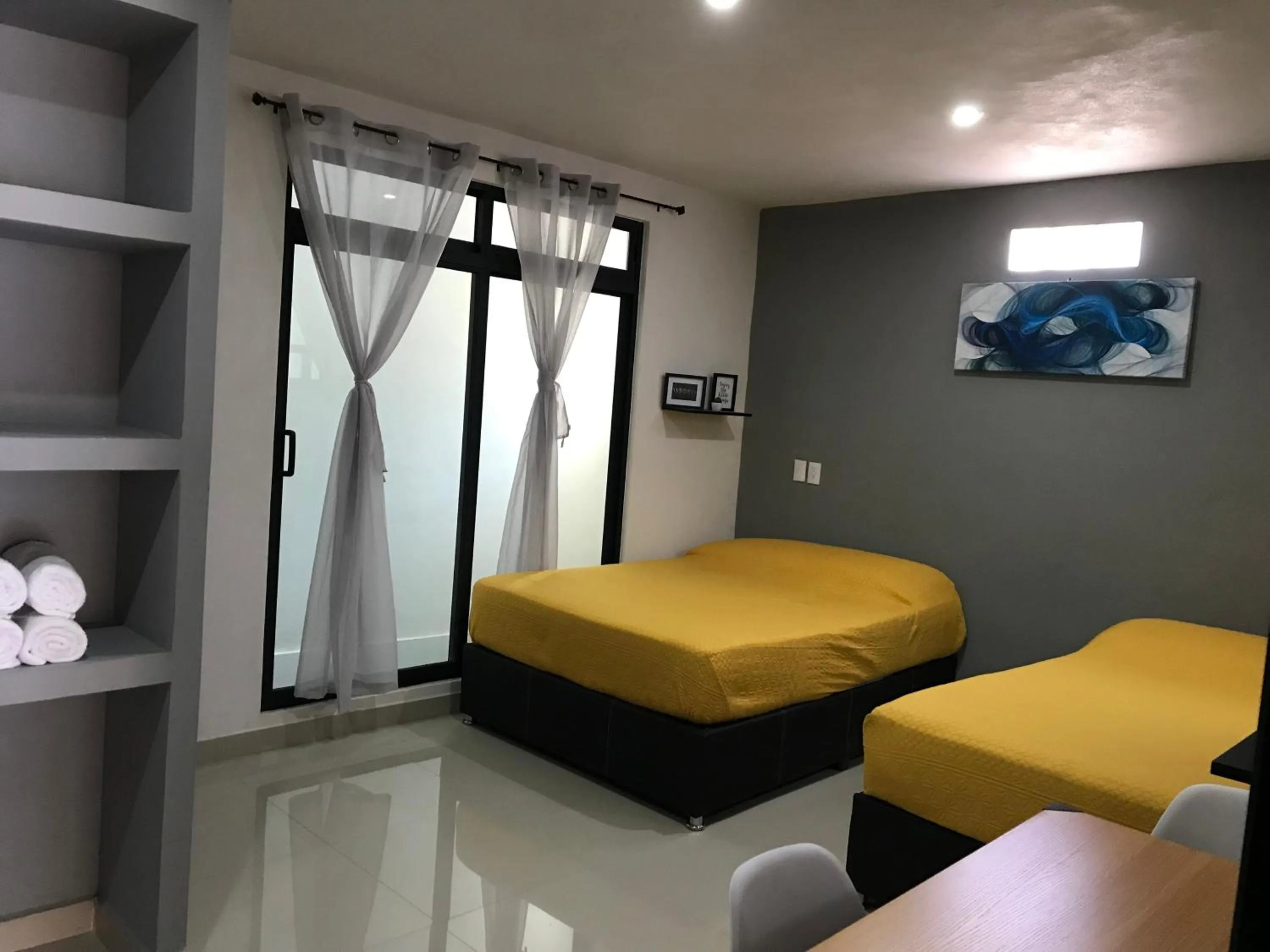 Bed in HOTEL NUEVA LUNA