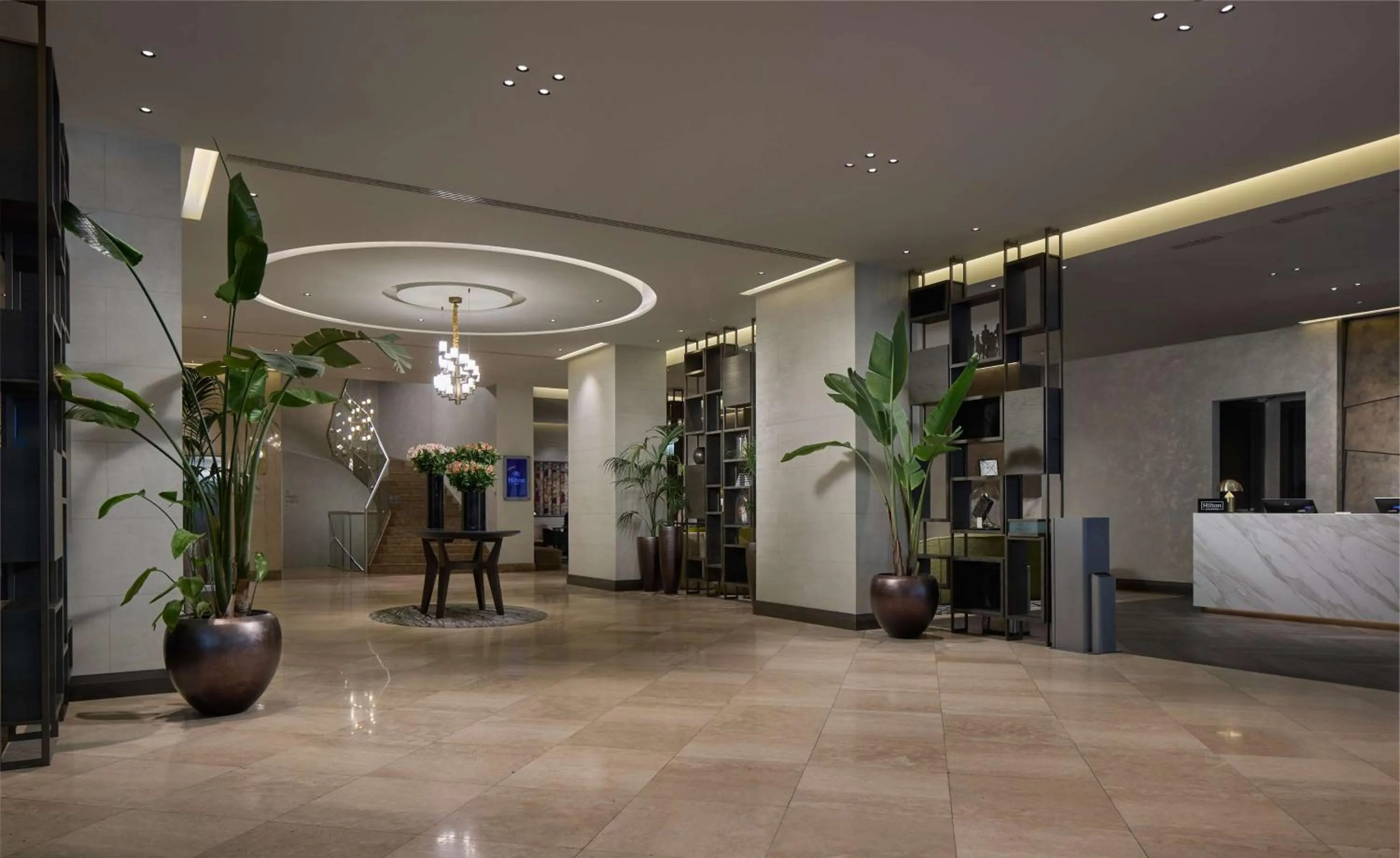 Lobby or reception in Hilton Milan
