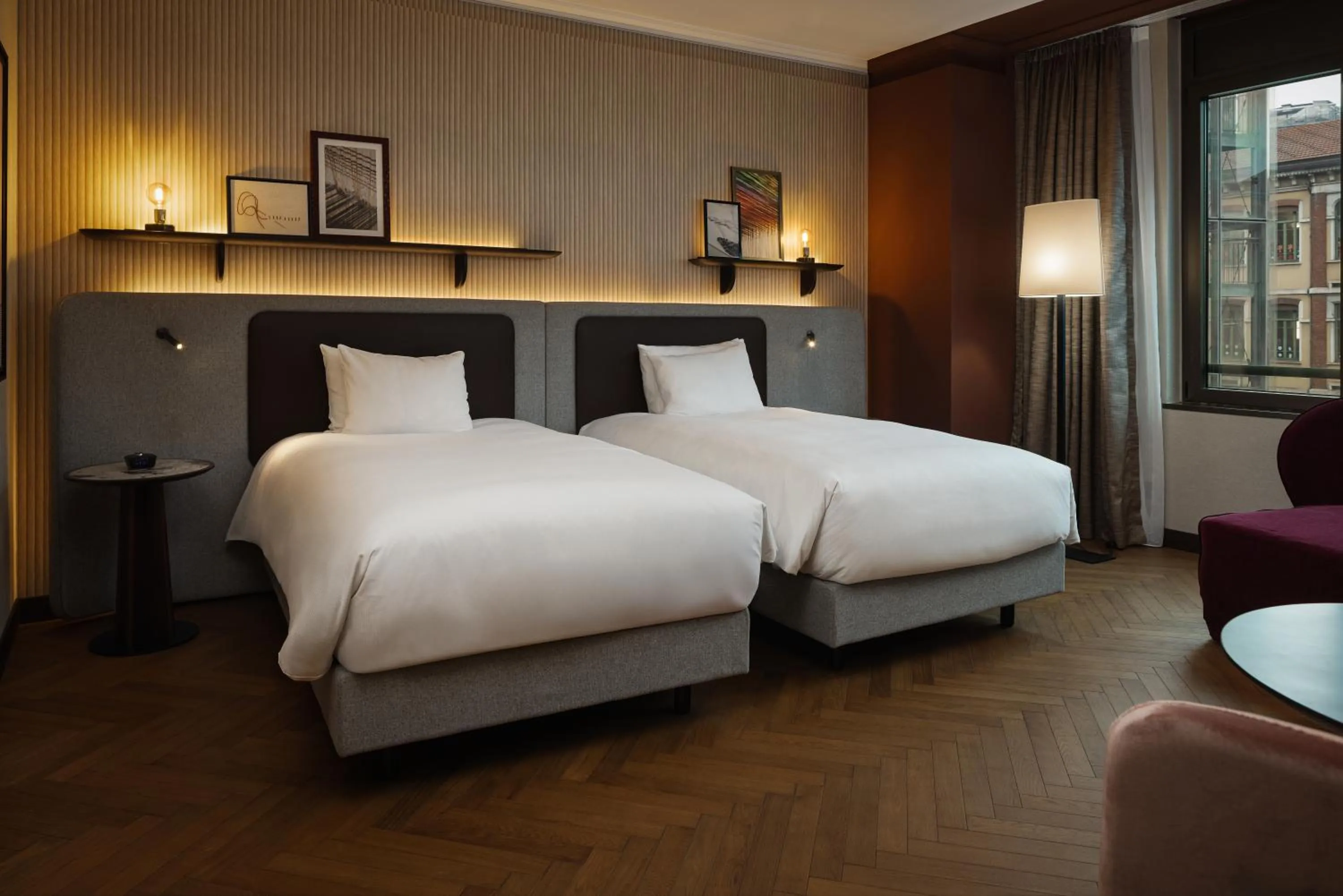 Bed in Hilton Milan