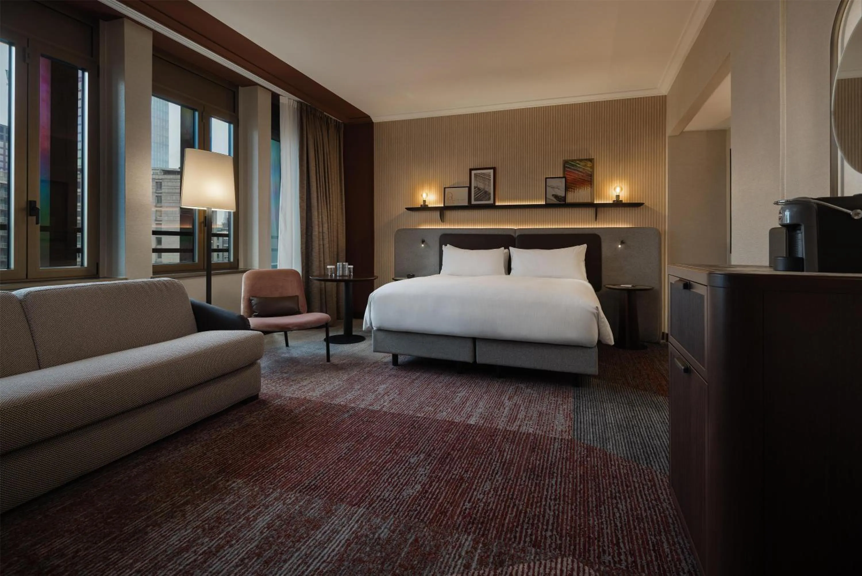 Bed in Hilton Milan