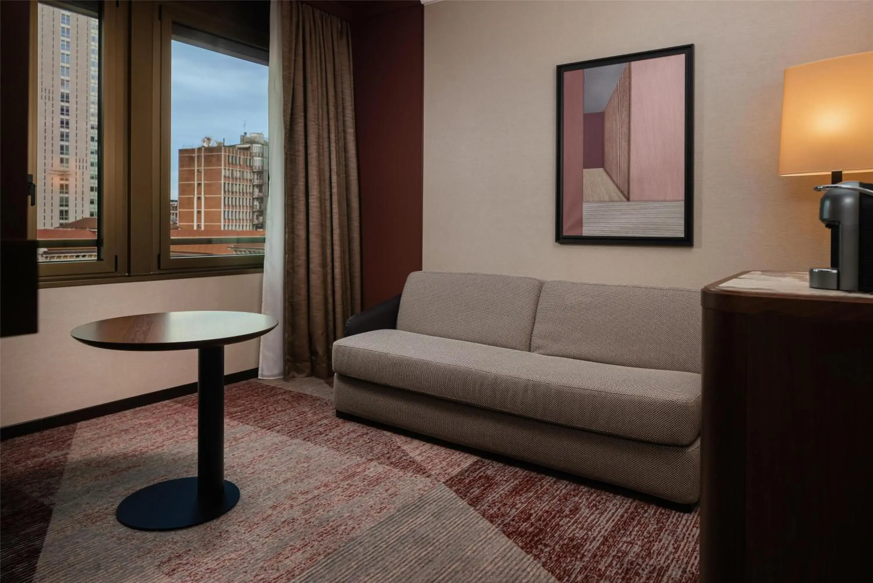 Living room in Hilton Milan Living room in Hilton Milan