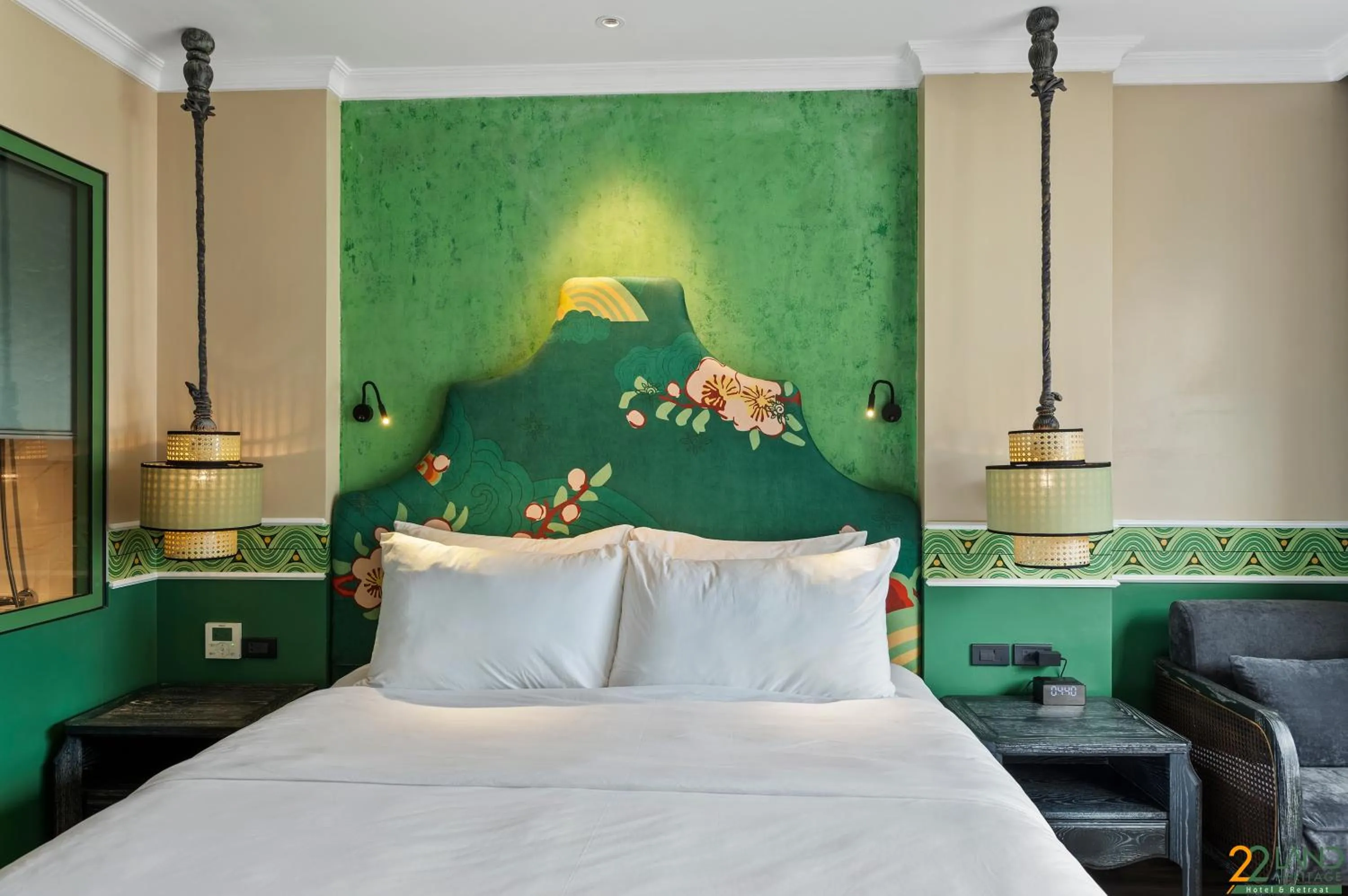 Bed in 22Land Heritage Hotel & Retreat