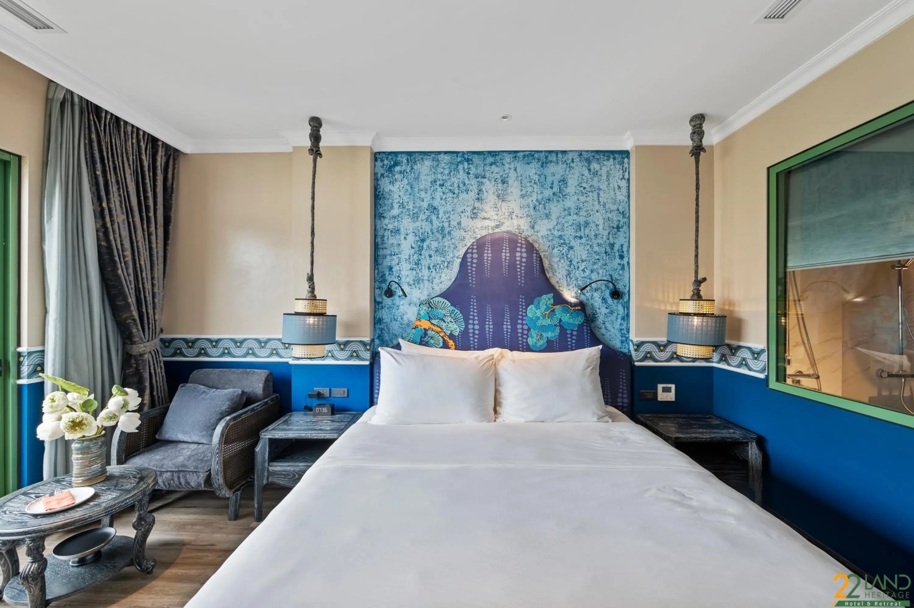 Bed in 22Land Heritage Hotel & Retreat