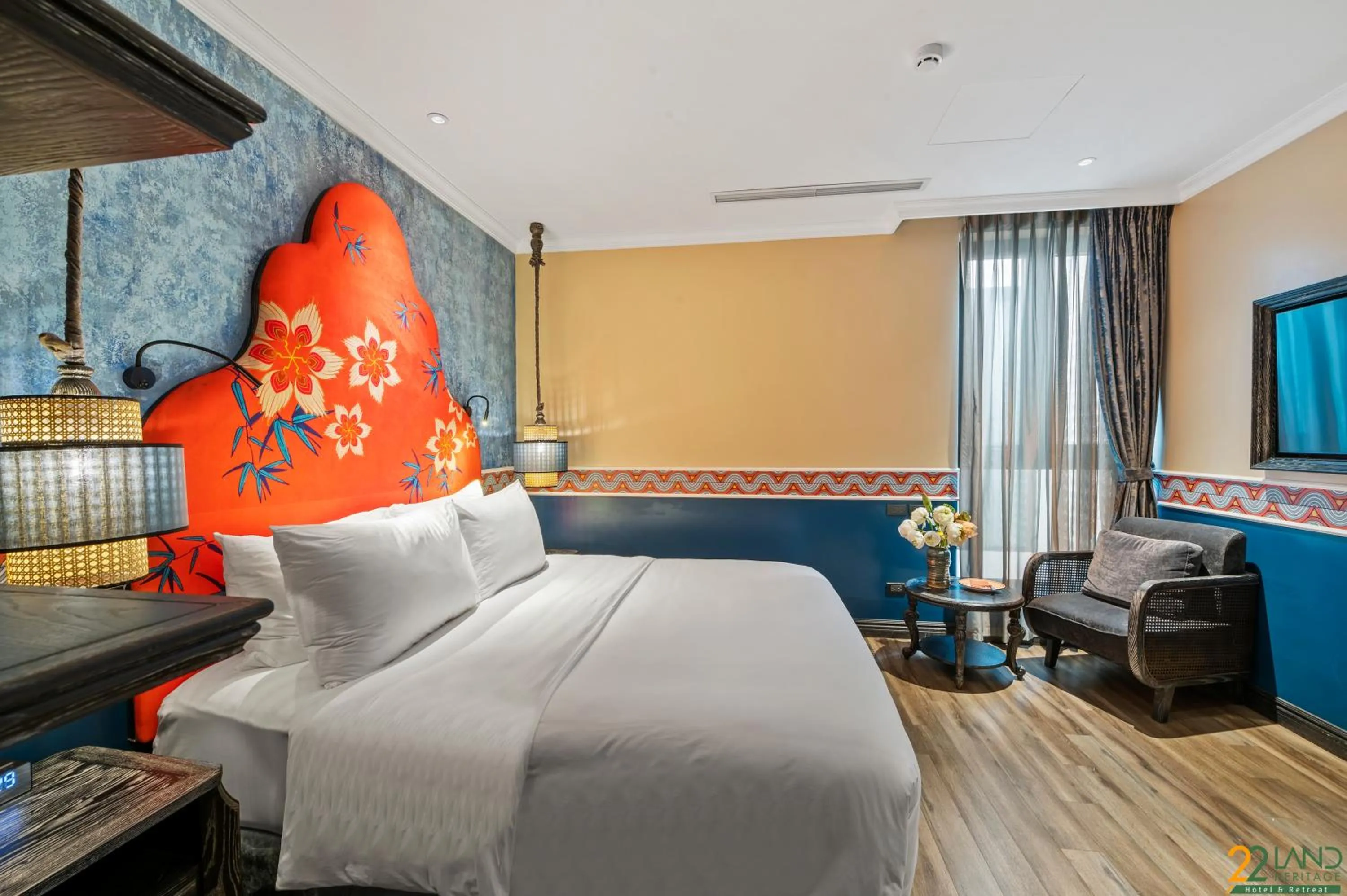 Bed in 22Land Heritage Hotel & Retreat