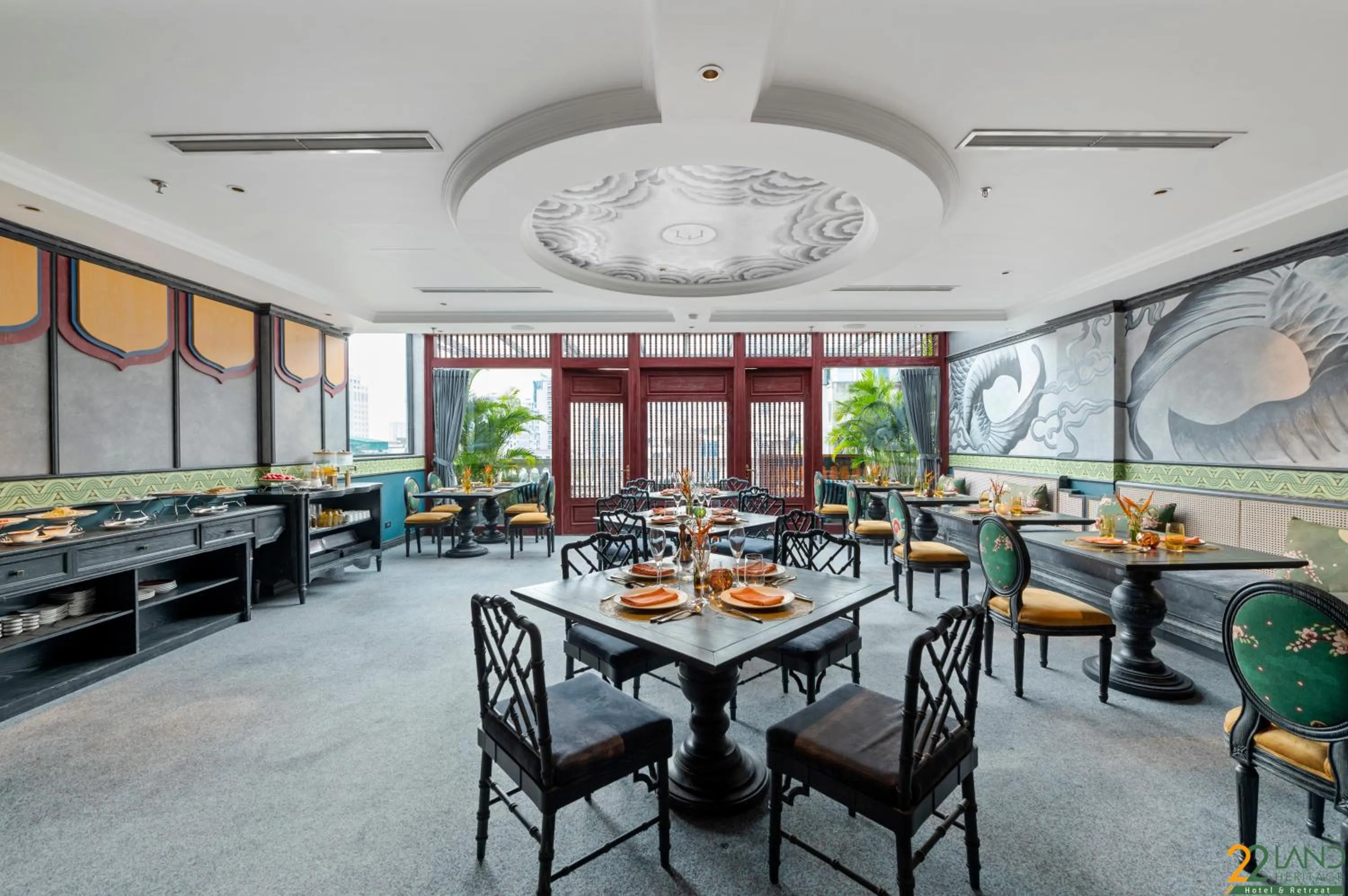 Restaurant/places to eat in 22Land Heritage Hotel & Retreat