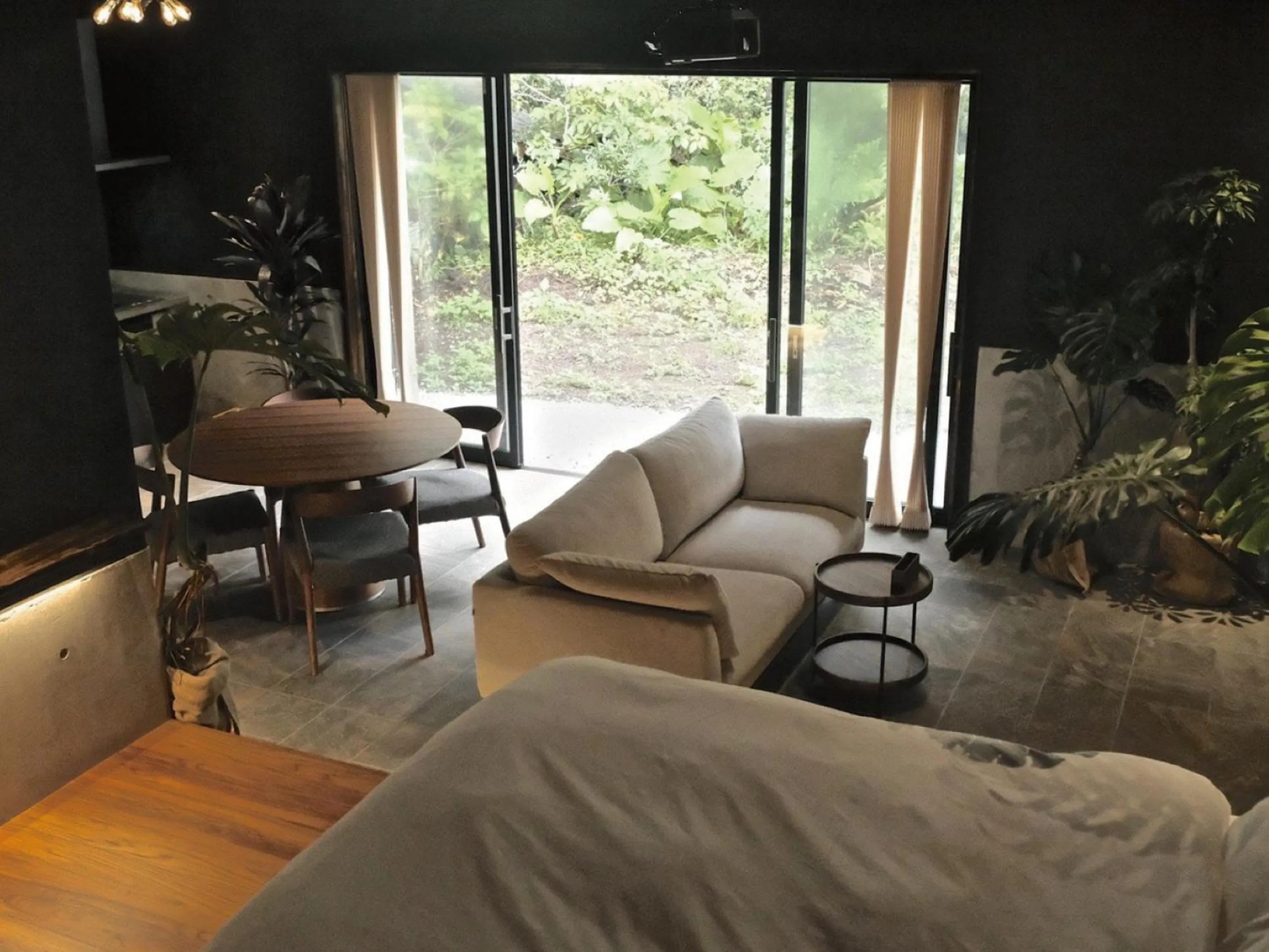 Living room in LAVA SAUNA &VILLA