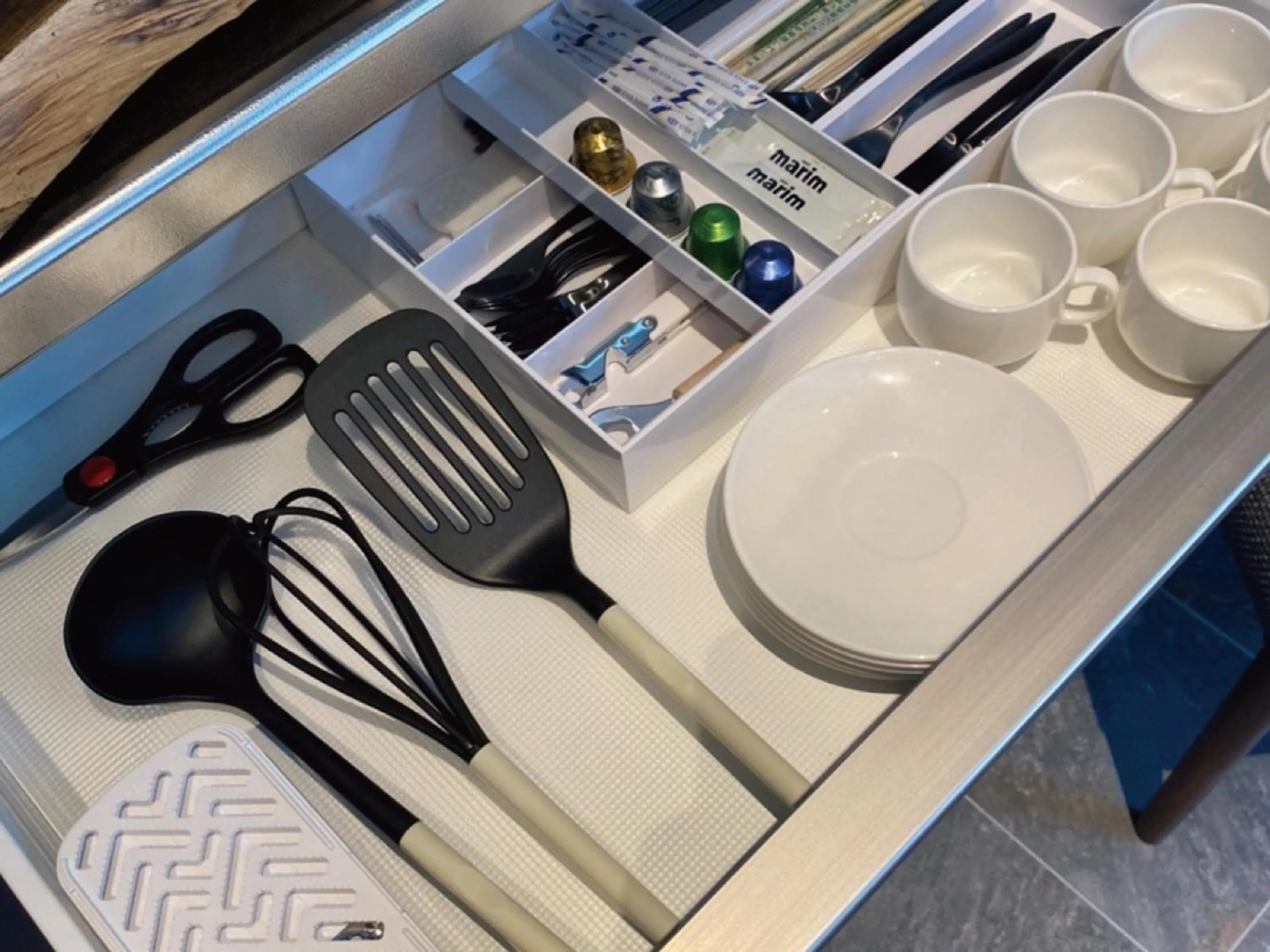 kitchen in LAVA SAUNA &VILLA