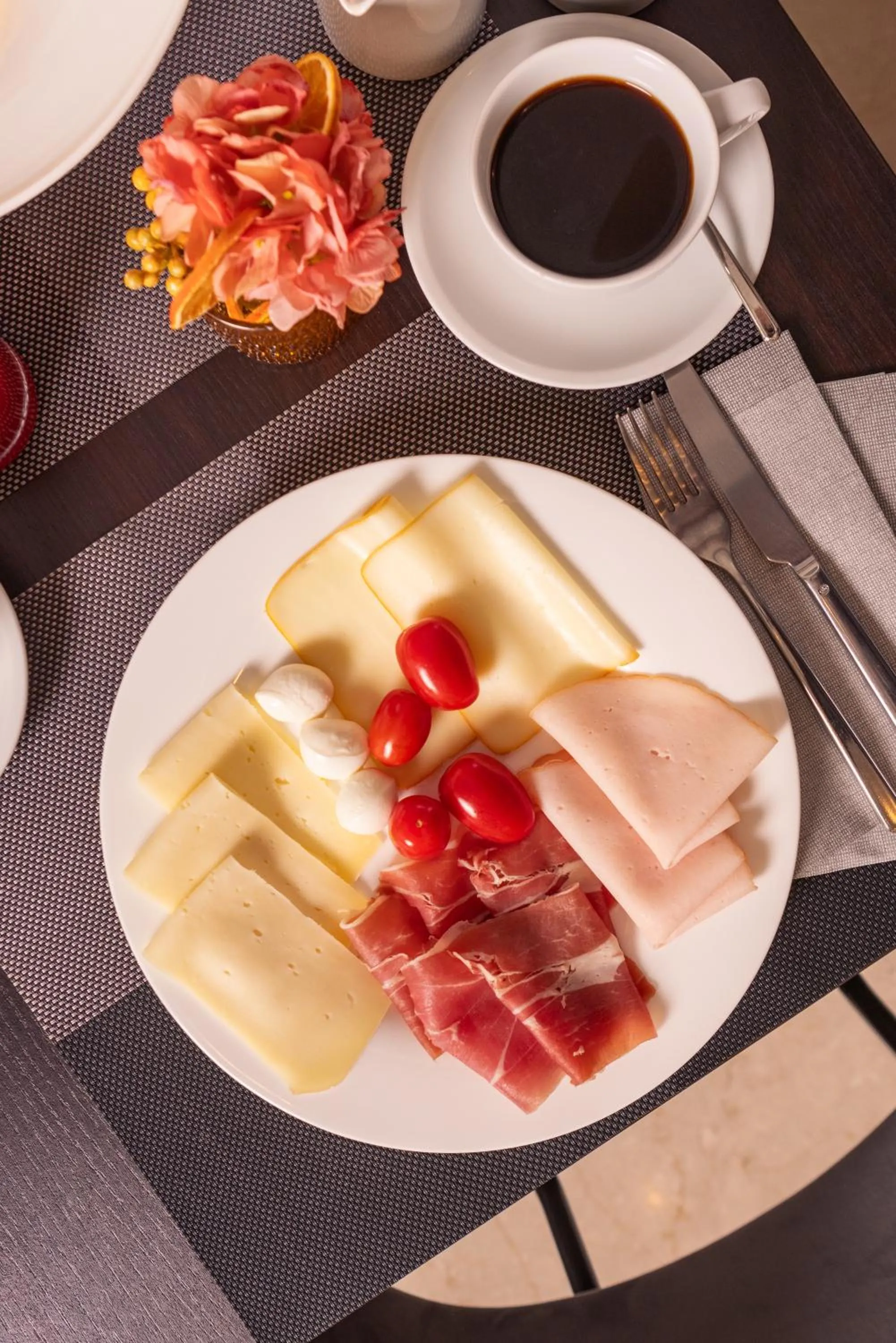 Continental breakfast in Hotel Royal Falcone
