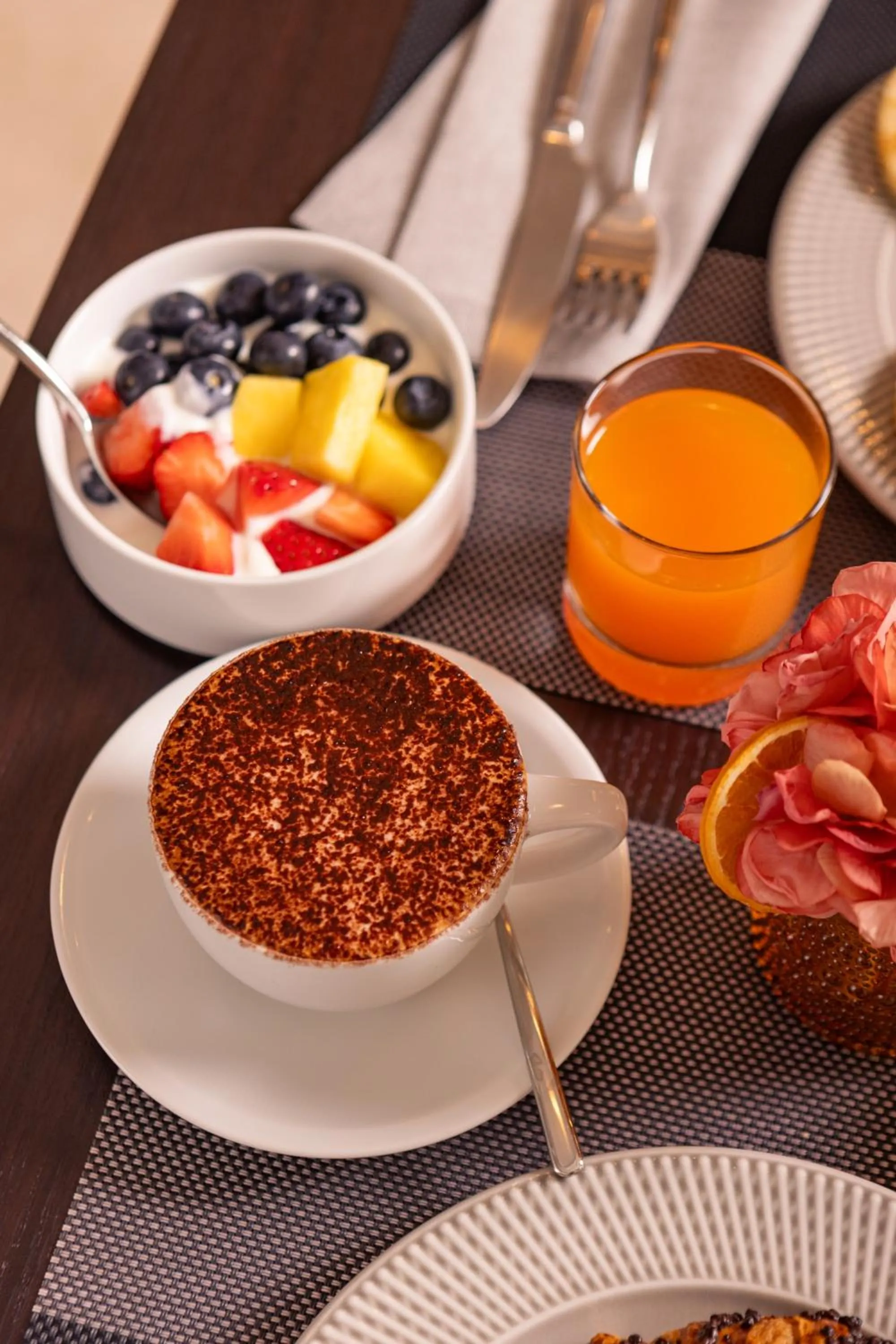 Continental breakfast in Hotel Royal Falcone